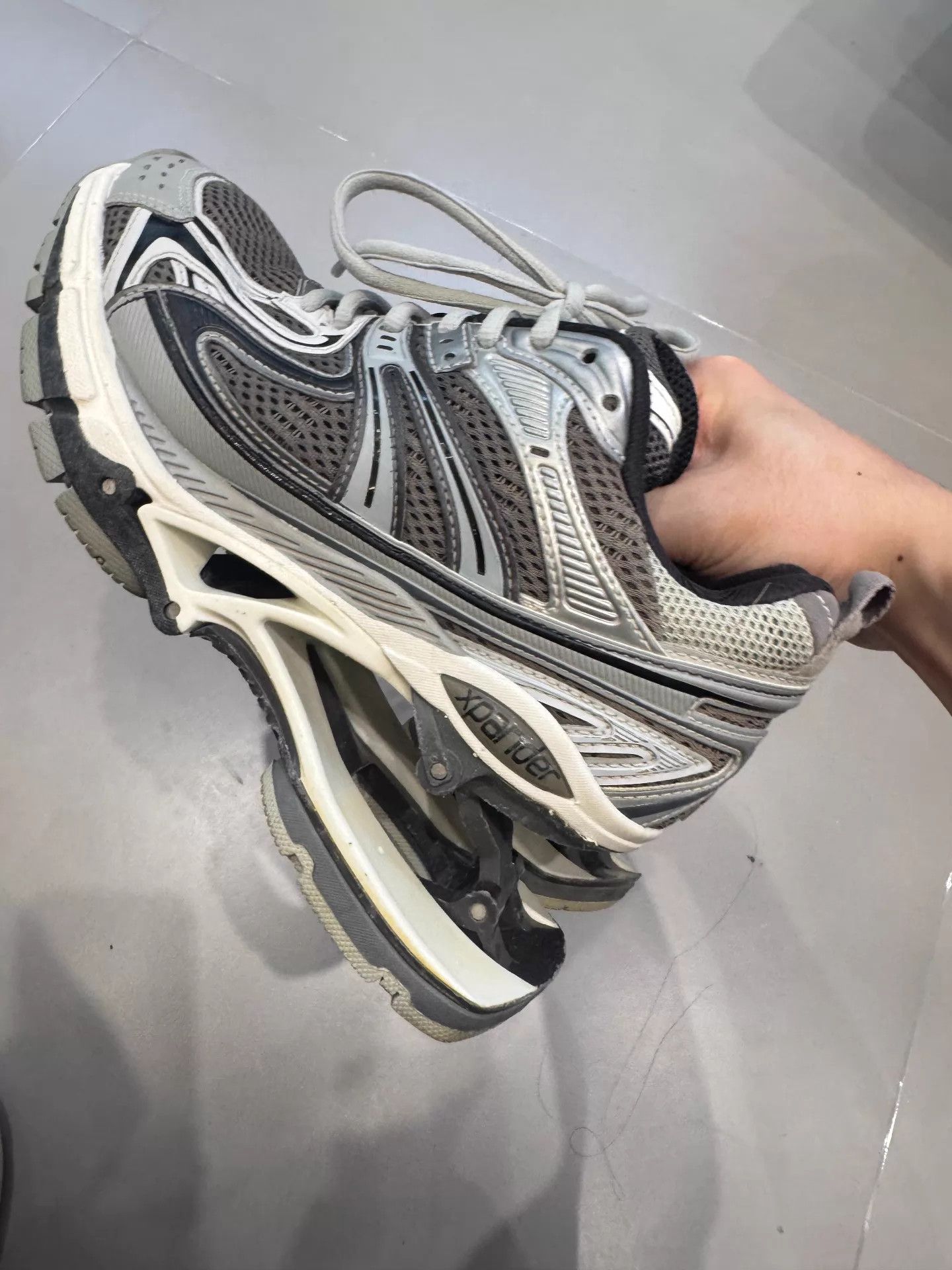 Balenciaga Balenciaga x-pander Spring Gray Dad Shoe 35 Size US 4.5 / IT 34.5 - 5 Thumbnail