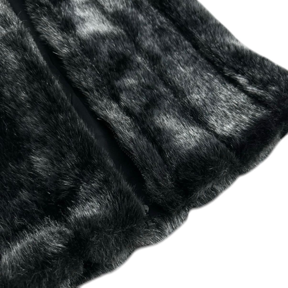Other Vintage Grey Faux Fur Hooded Vest Size S / US 4 / IT 40 - 2 Thumbnail