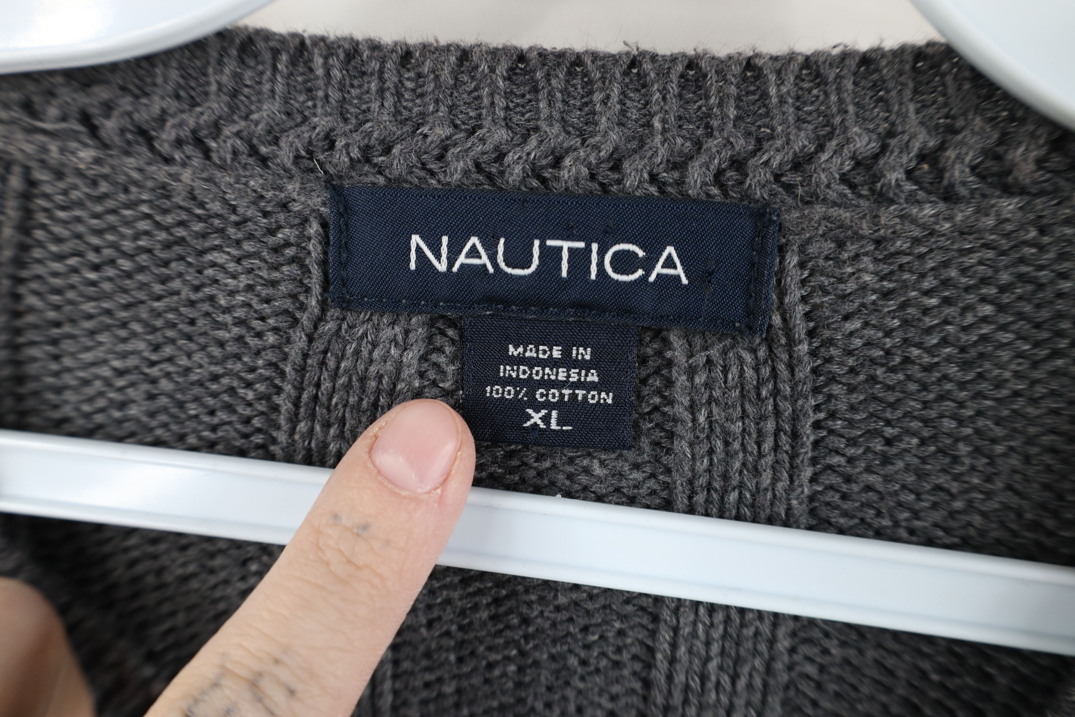 Nautica Vintage Nautica Heavyweight Ribbed Knit Crewneck Sweater Size US XL / EU 56 / 4 - 4 Thumbnail