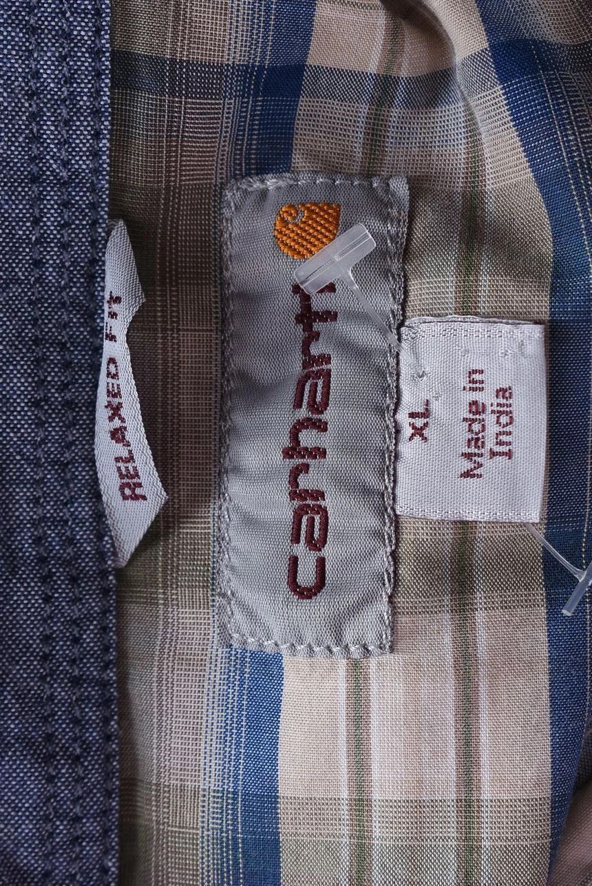 Carhartt Carhartt Short Sleeve Plaid Relaxed Fit Button Up Shirt Size US XL / EU 56 / 4 - 4 Thumbnail