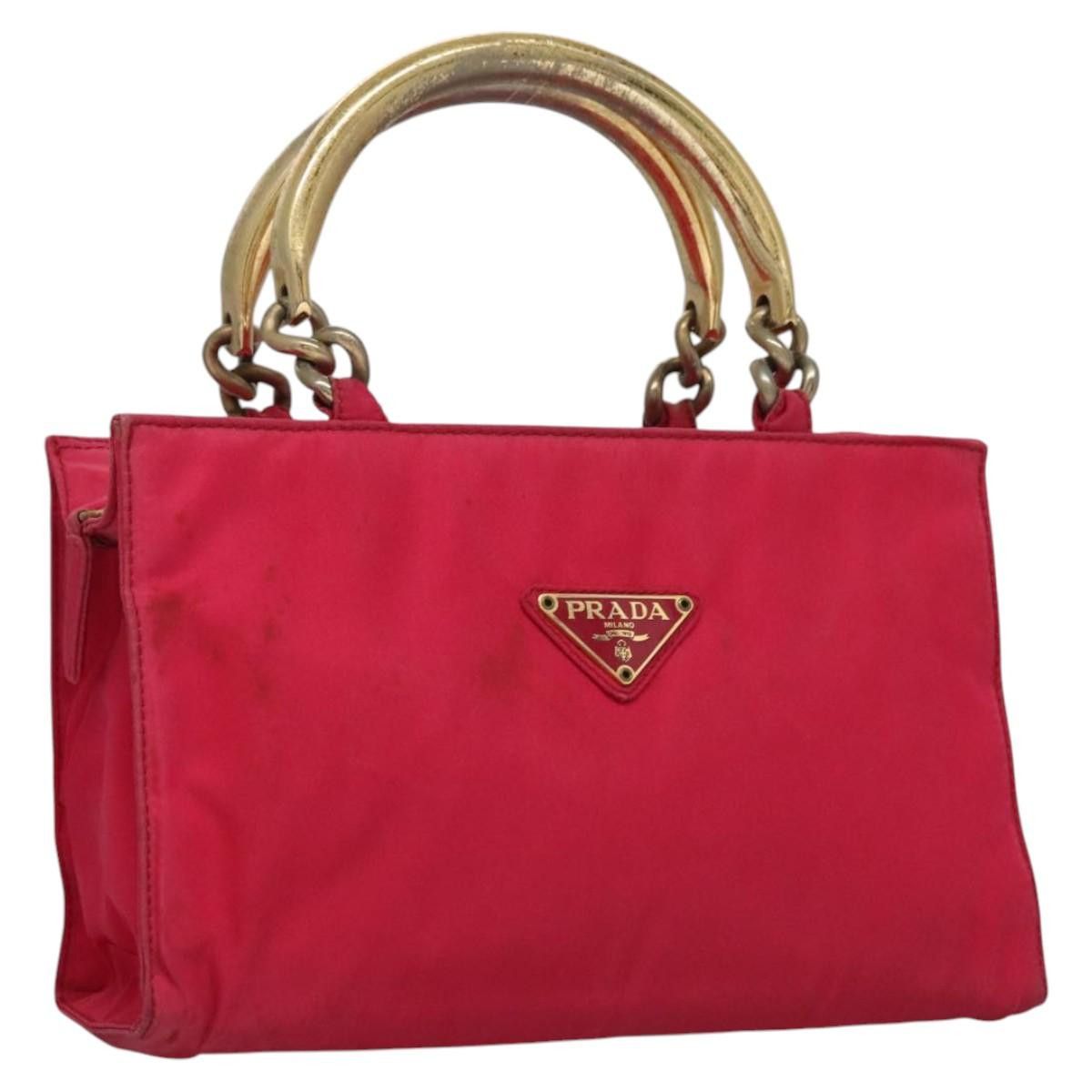 Prada PRADA Hand Bag Nylon Pink Size ONE SIZE - 1 Thumbnail
