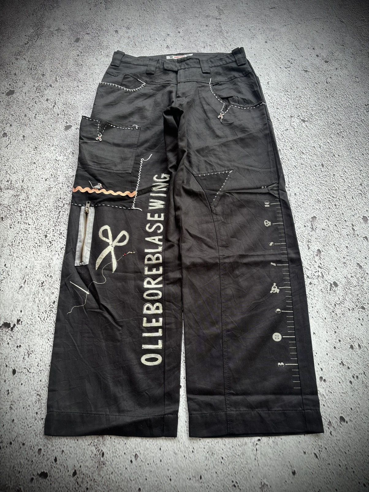 Hysteric Glamour Y2k Olleborebla bootcut black pants Size US 29 - 1 Thumbnail