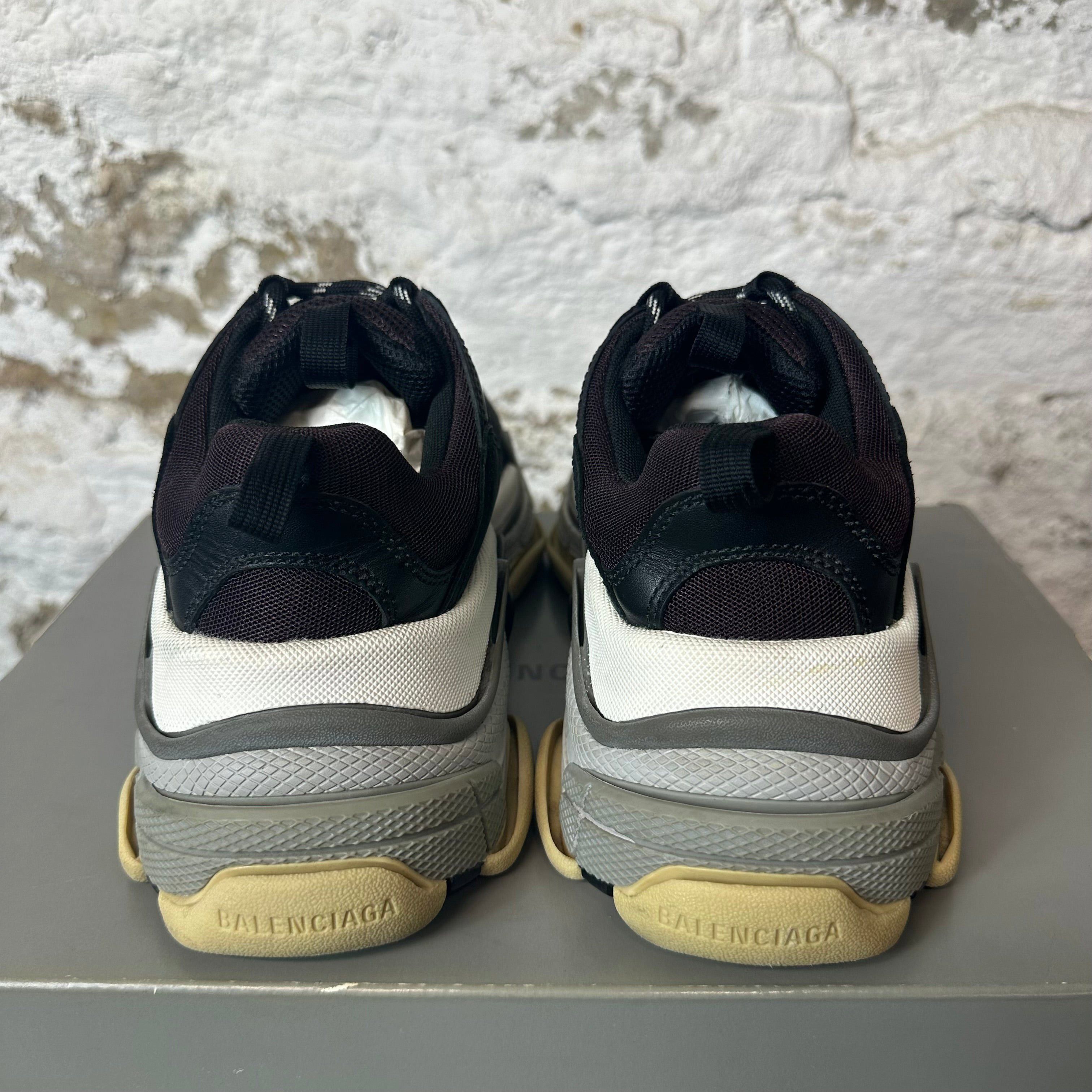 Balenciaga Balenciaga Triple S Black Burgundy Sz 6.5 (39) Size US 6.5 / EU 39-40 - 5 Thumbnail
