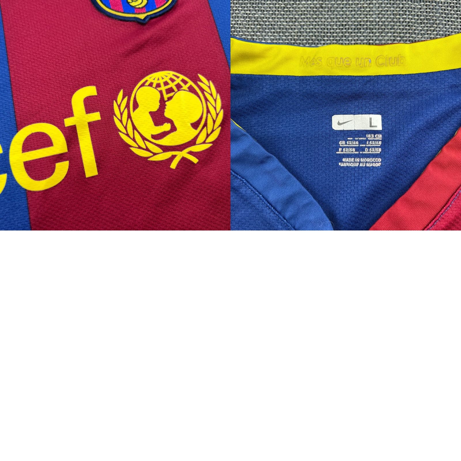 Nike Nike Barcelona 2006 2007 Ronaldinho Home Football Jersey Mens Large Shirt Size US L / EU 52-54 / 3 - 10 Thumbnail
