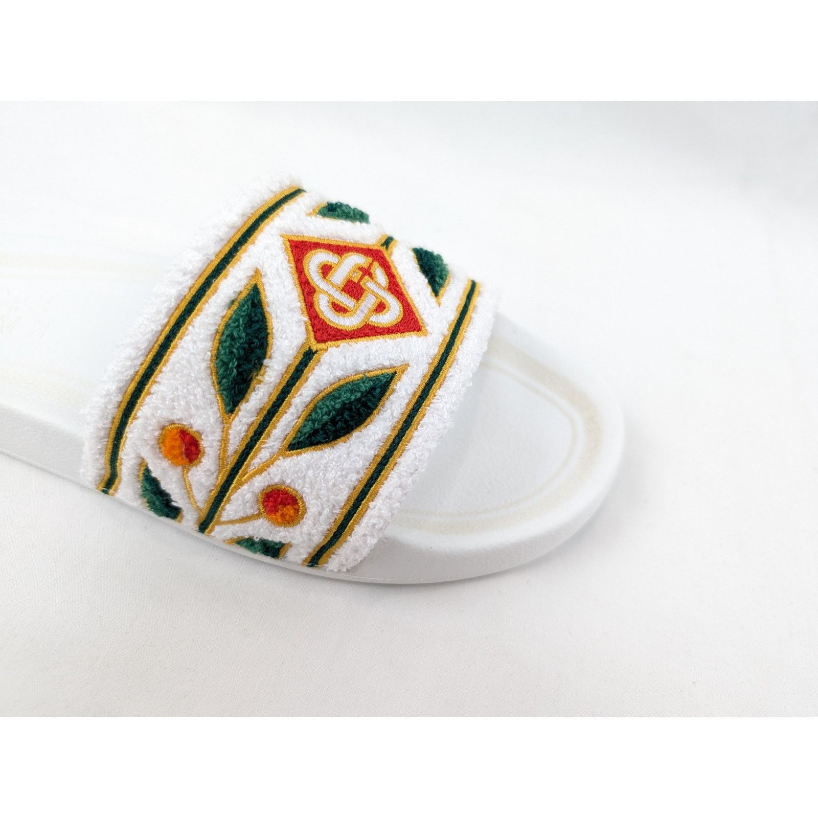 Casablanca o1rshd1 Q:2 / Embroidered Terry Slider Slipper Size US 10 / EU 43 - 3 Thumbnail