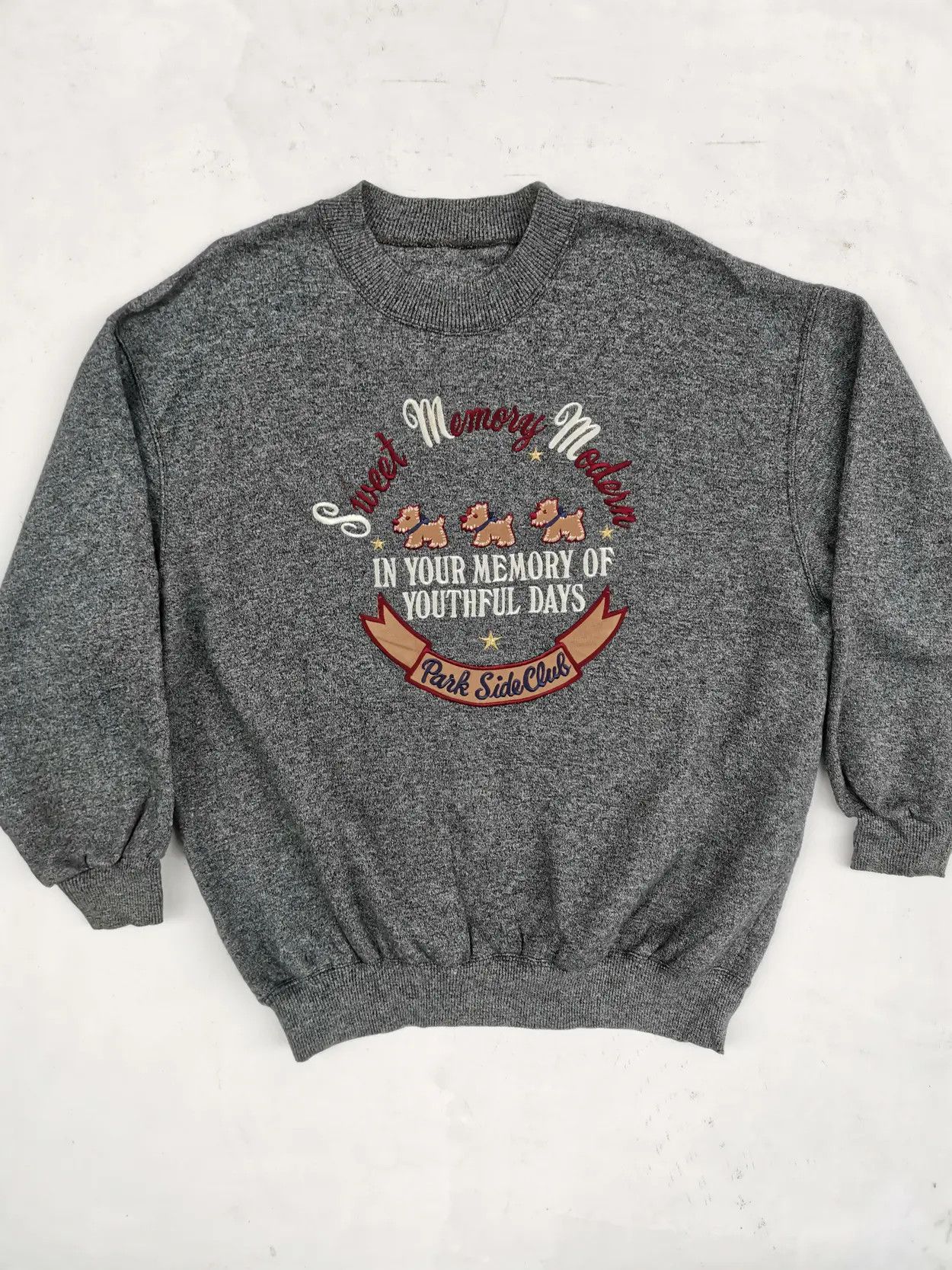 Japanese Brand Sweet Memory Modern Park Side Club Big Logo Sweatshirts Size US L / EU 52-54 / 3 - 1 Thumbnail