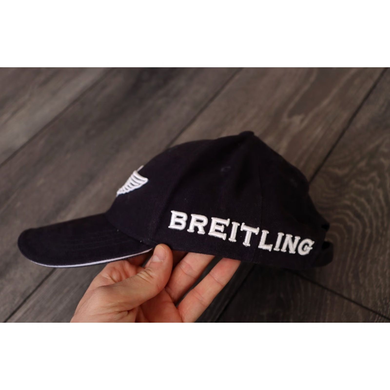 Breitling VINTAGE Breitling Cap Hat Swiss Air 14 Airshow Collectorable Edition One Size Blue Cotton Adjustable Men Logo 90s Championship Mens Size ONE SIZE - 4 Thumbnail
