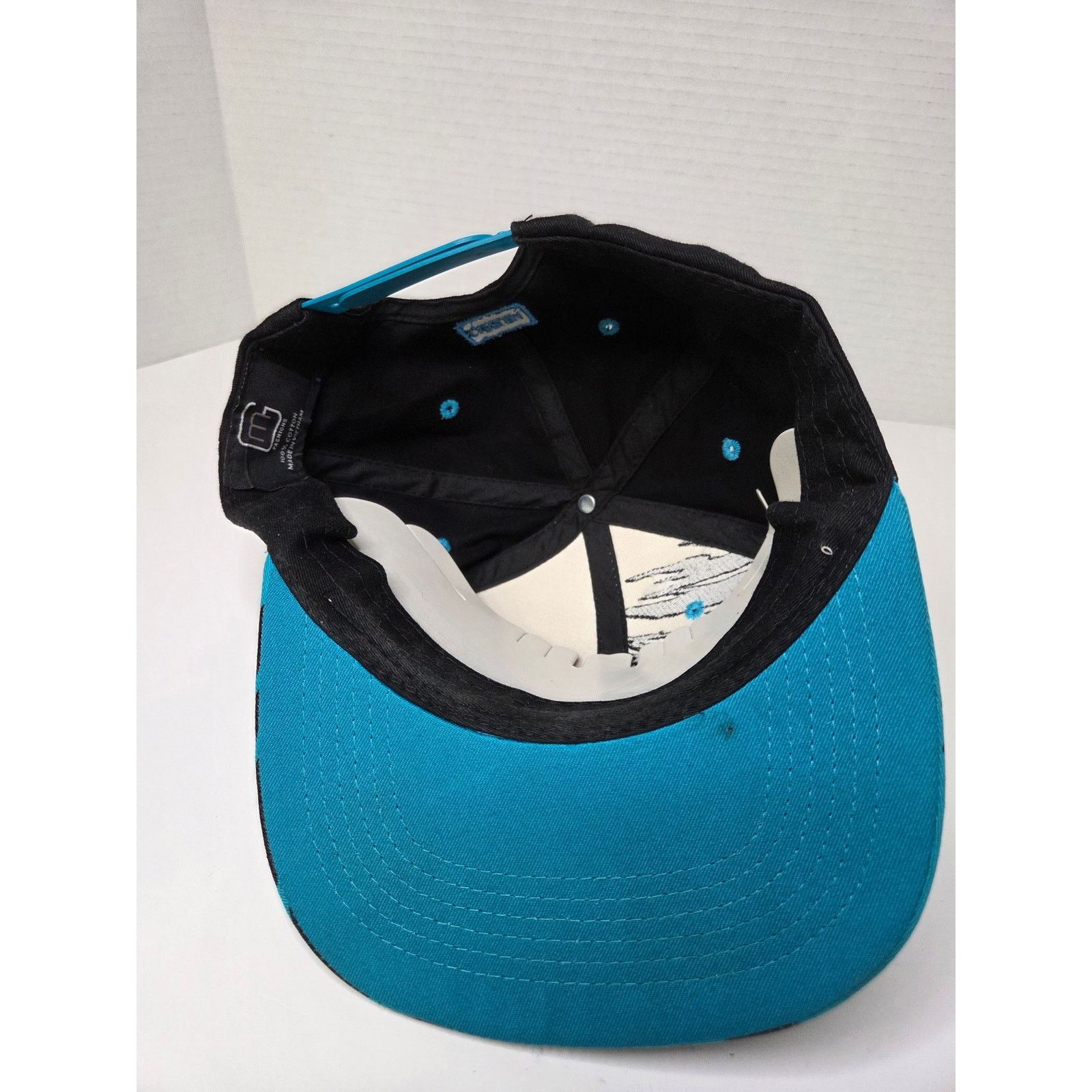 NFL M Fashions Carolina Snapback Hat Black Blue White Mens Cap Size ONE SIZE - 7 Thumbnail