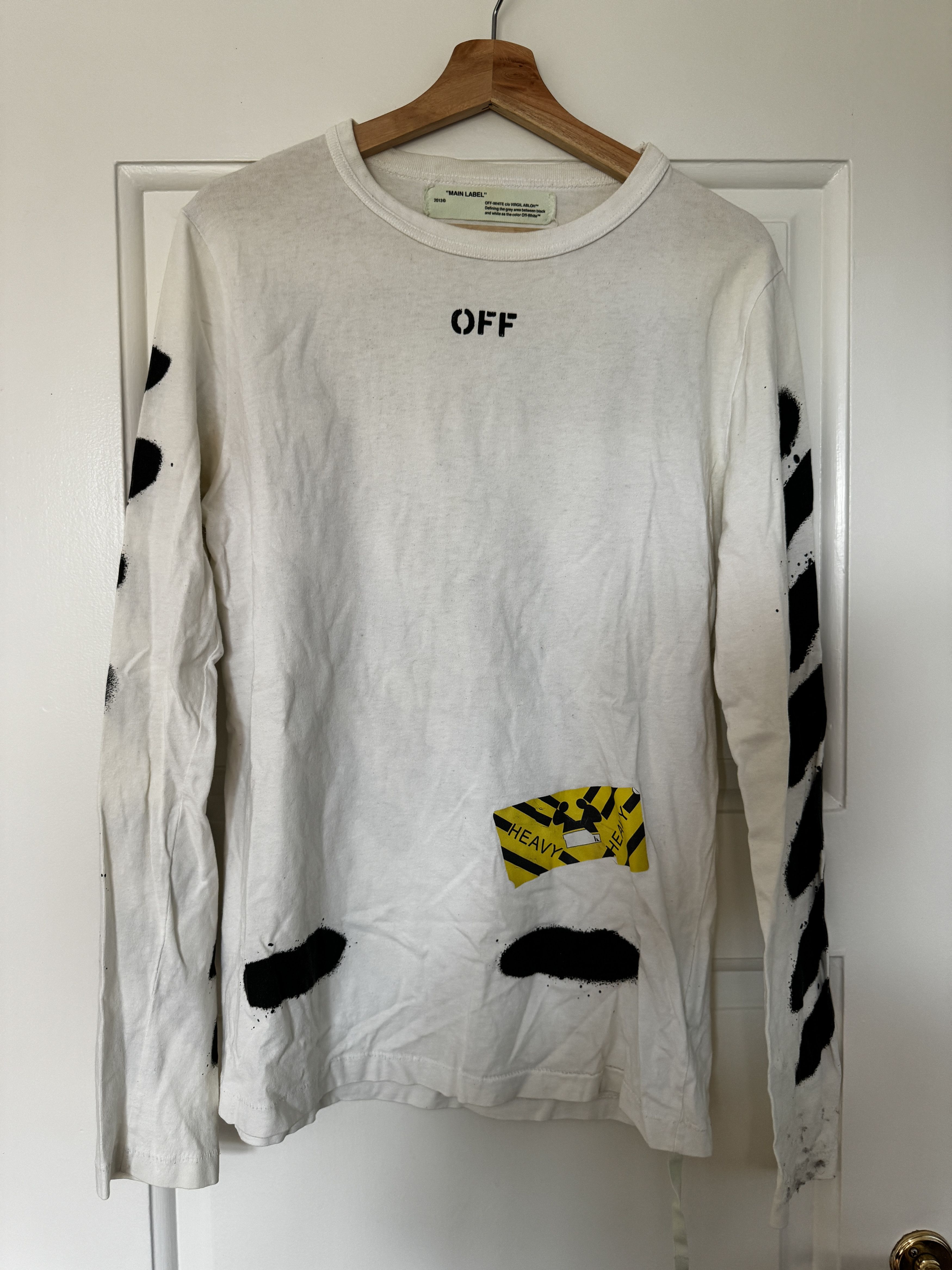 Off-White Off-White spray paint longsleeve tee Size US S / EU 44-46 / 1 - 2 Thumbnail