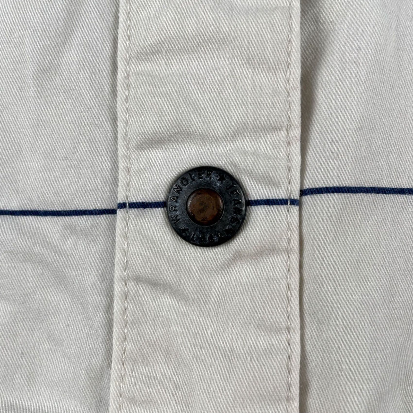 Wrangler VINTAGE Wrangler Women’s Long Sleeve Button-Up Shirt White Western Arrows L Women’s Regular Cotton Size L / US 10 / IT 46 - 6 Thumbnail