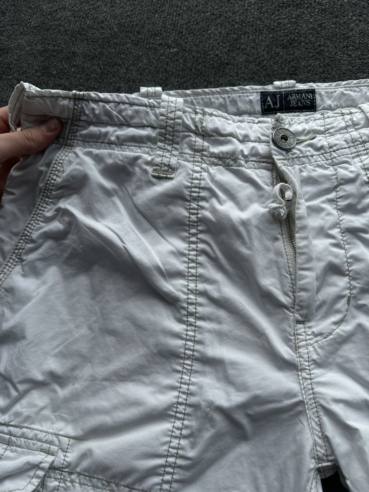 Armani ARMANI JEANS 🚨 CARGO WHITE PANTS LUXURY PANTS MULTIPOCKET Size US 32 / EU 48 - 7 Thumbnail