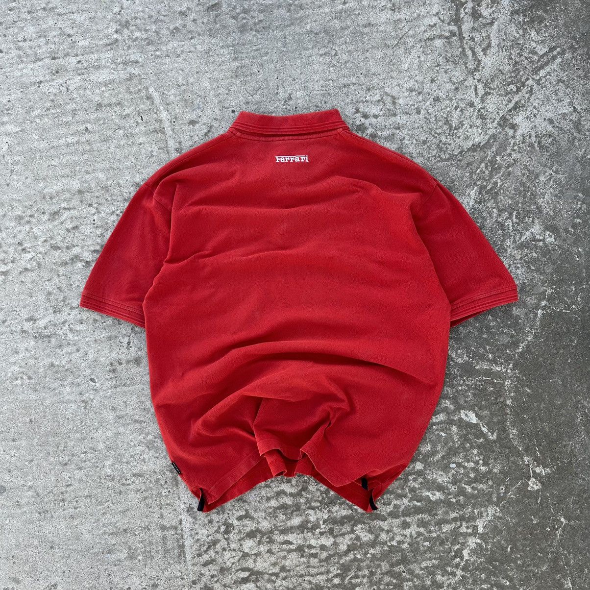 Ferrari × Vintage Vintage T-shirts Polo Ferrari Basic Fit Small Logo Y2K 00s Size US L / EU 52-54 / 3 - 2 Thumbnail