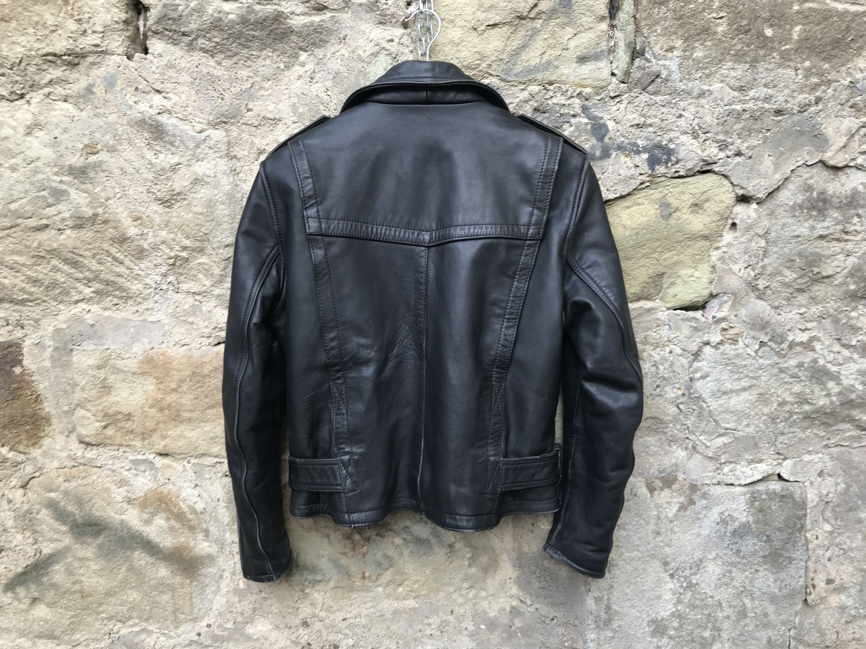 80s Leather Biker Jacket Punk Hardcore Petroff / Jofama type