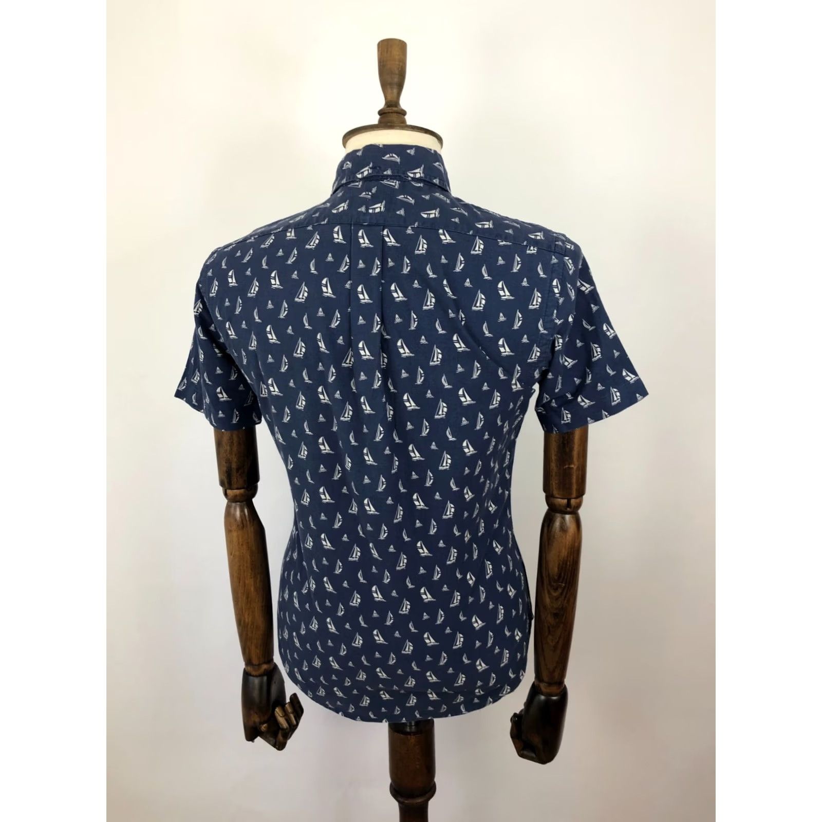 Ralph Lauren Ralph Lauren Shirt Cotton Blue Men S Patterned Button-Up Short Sleeve Geometric Vintage? No Size US S / EU 44-46 / 1 - 3 Thumbnail
