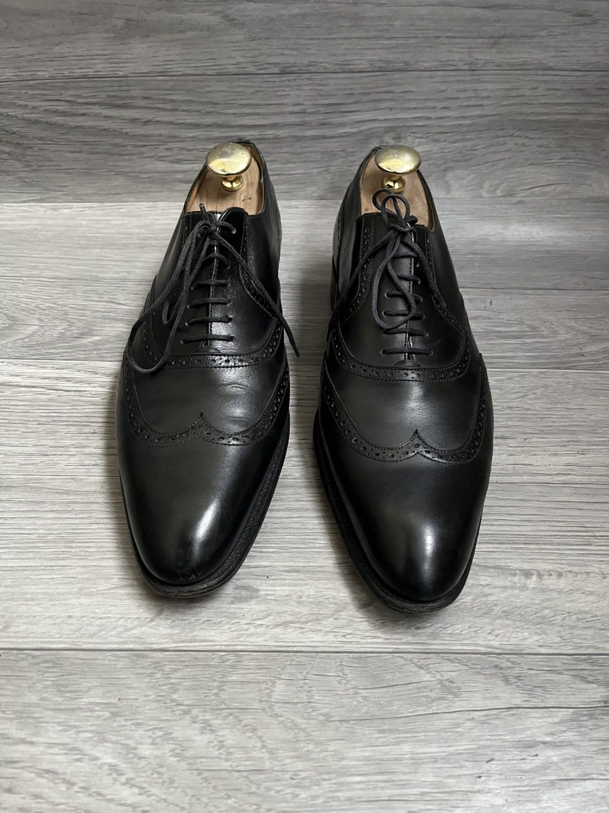 Jm Weston Wingtip Oxford Leather Shoes in Black, Men's (Size 9) — image 2 of 6