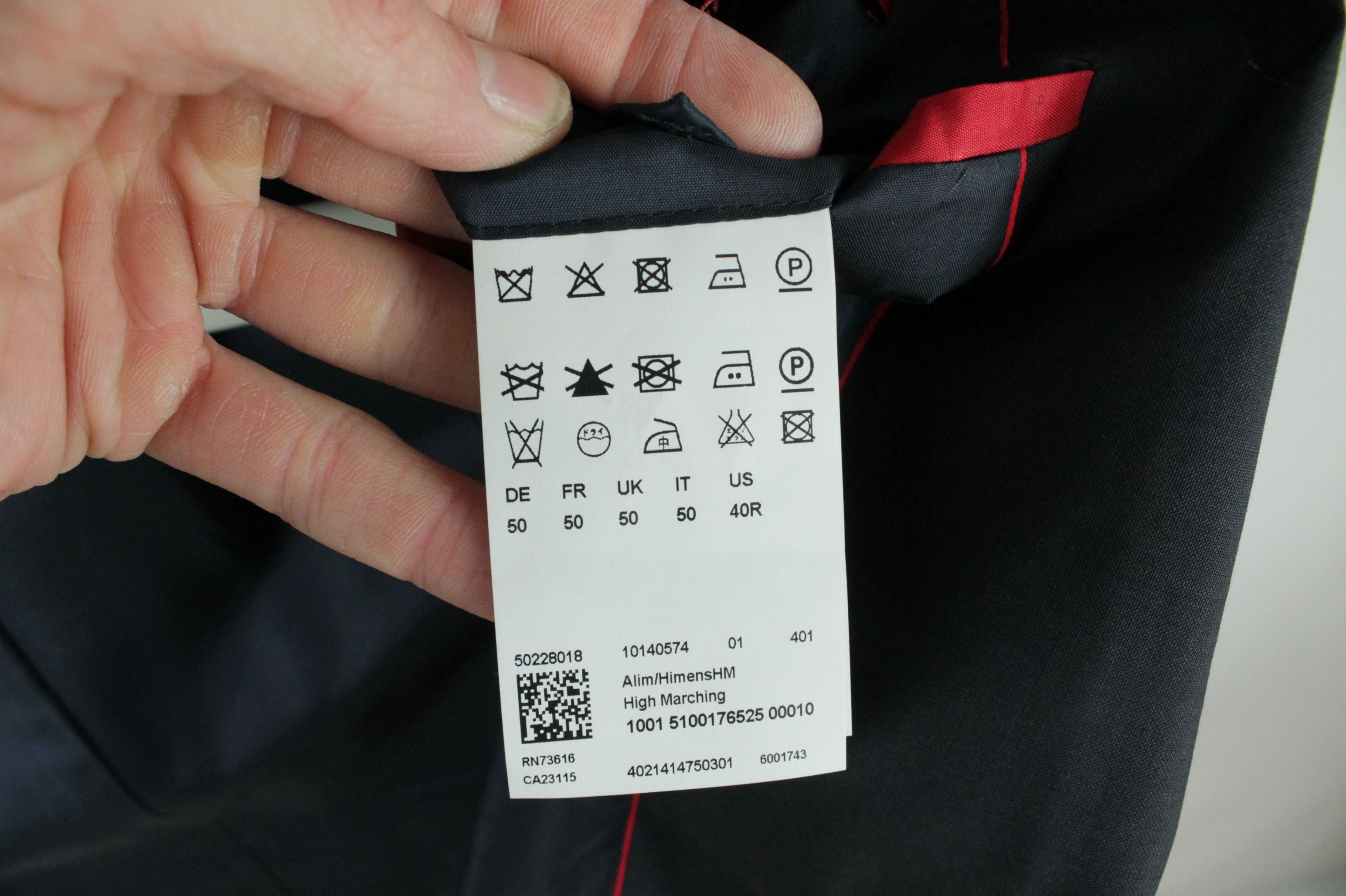 Hugo Boss Hugo Boss Red Label High Marching Black Blazer Jacket Size US M / EU 48-50 / 2 - 9 Thumbnail