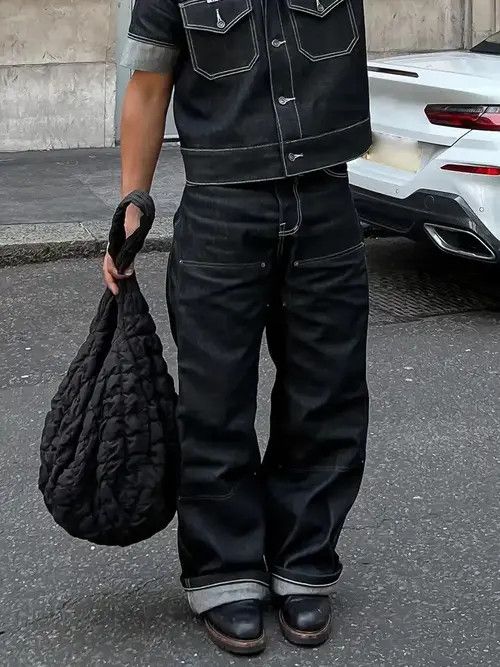 VIBE Multi Pocket Baggy Denim Pant Size US 35 - 1 Thumbnail