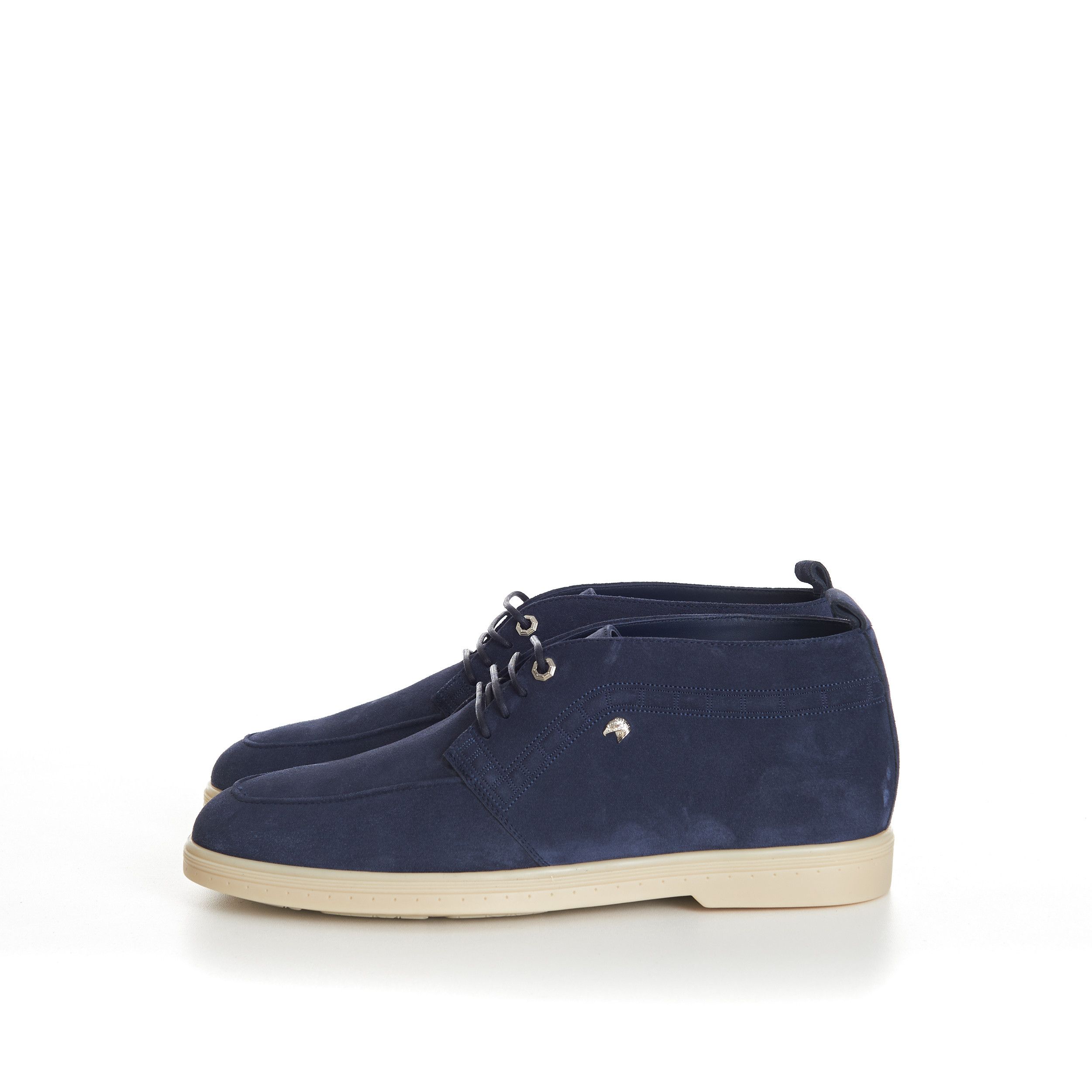 Stefano Ricci Blue Suede Lace Up Chukka Boots With Rubber Soles Size US 8.5 / EU 41-42 - 4 Thumbnail