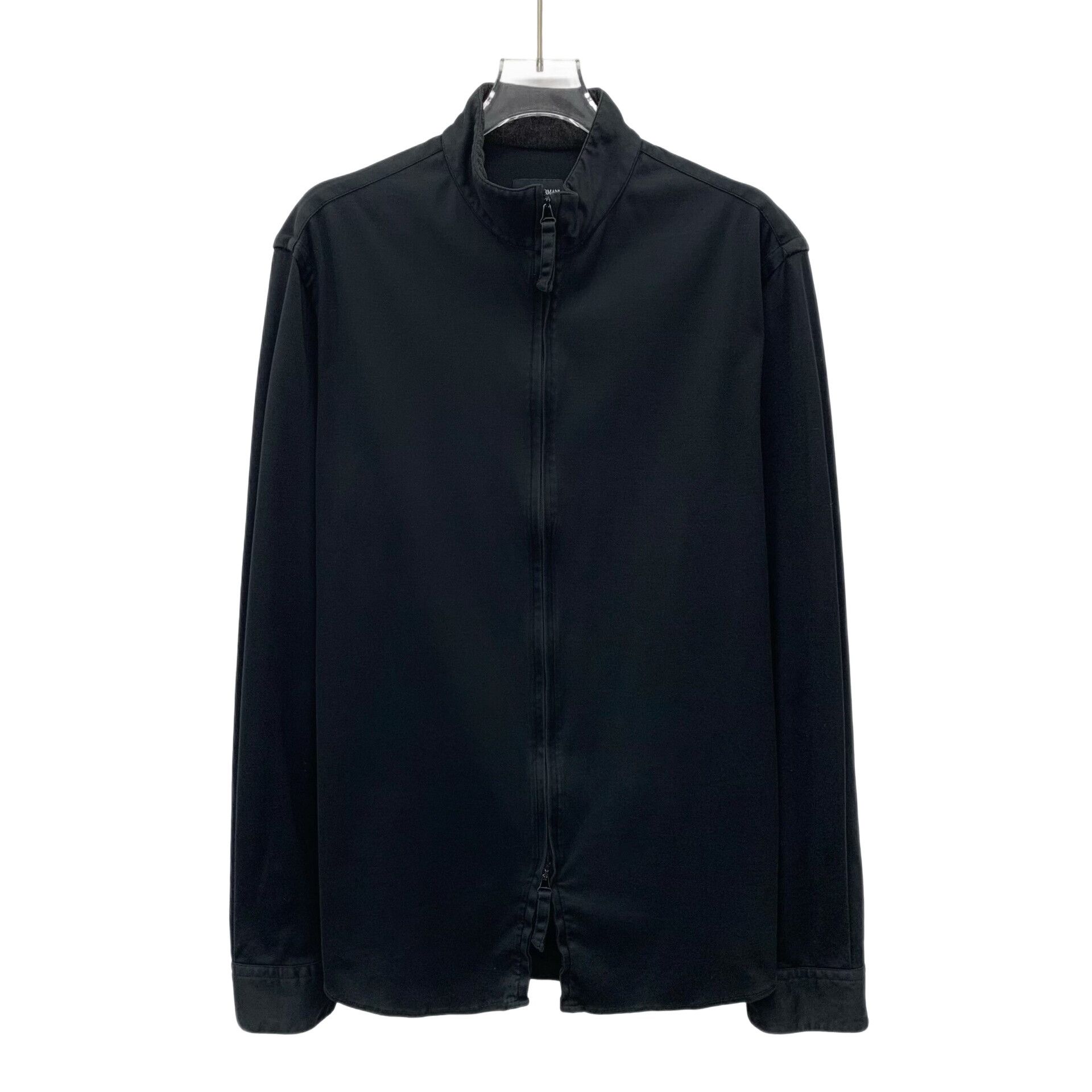 Giorgio Armani Giorgio Armani Black Zip-Up Stand Collar Jacket L Size US L / EU 52-54 / 3 - 1 Thumbnail
