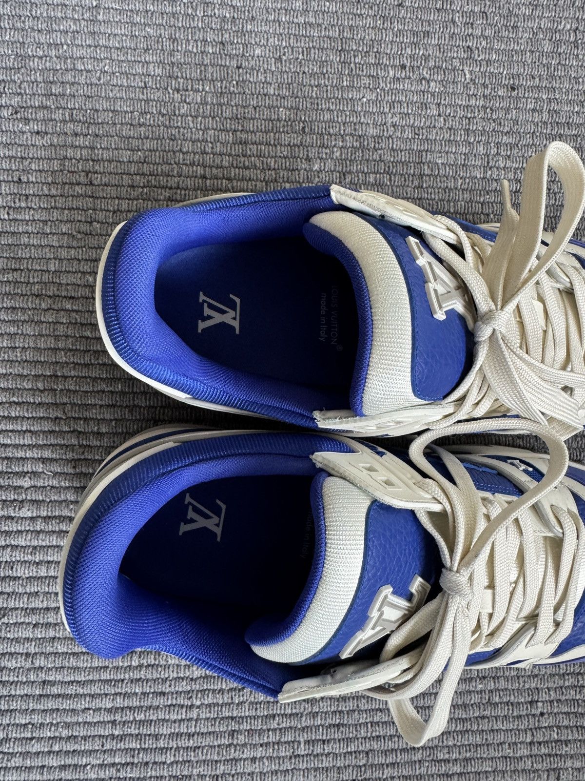 Louis Vuitton LV Trainer 'Gaston Blue' – Virgil Abloh 'Colormania capsule' Size US 10.5 / EU 43-44 - 5 Thumbnail