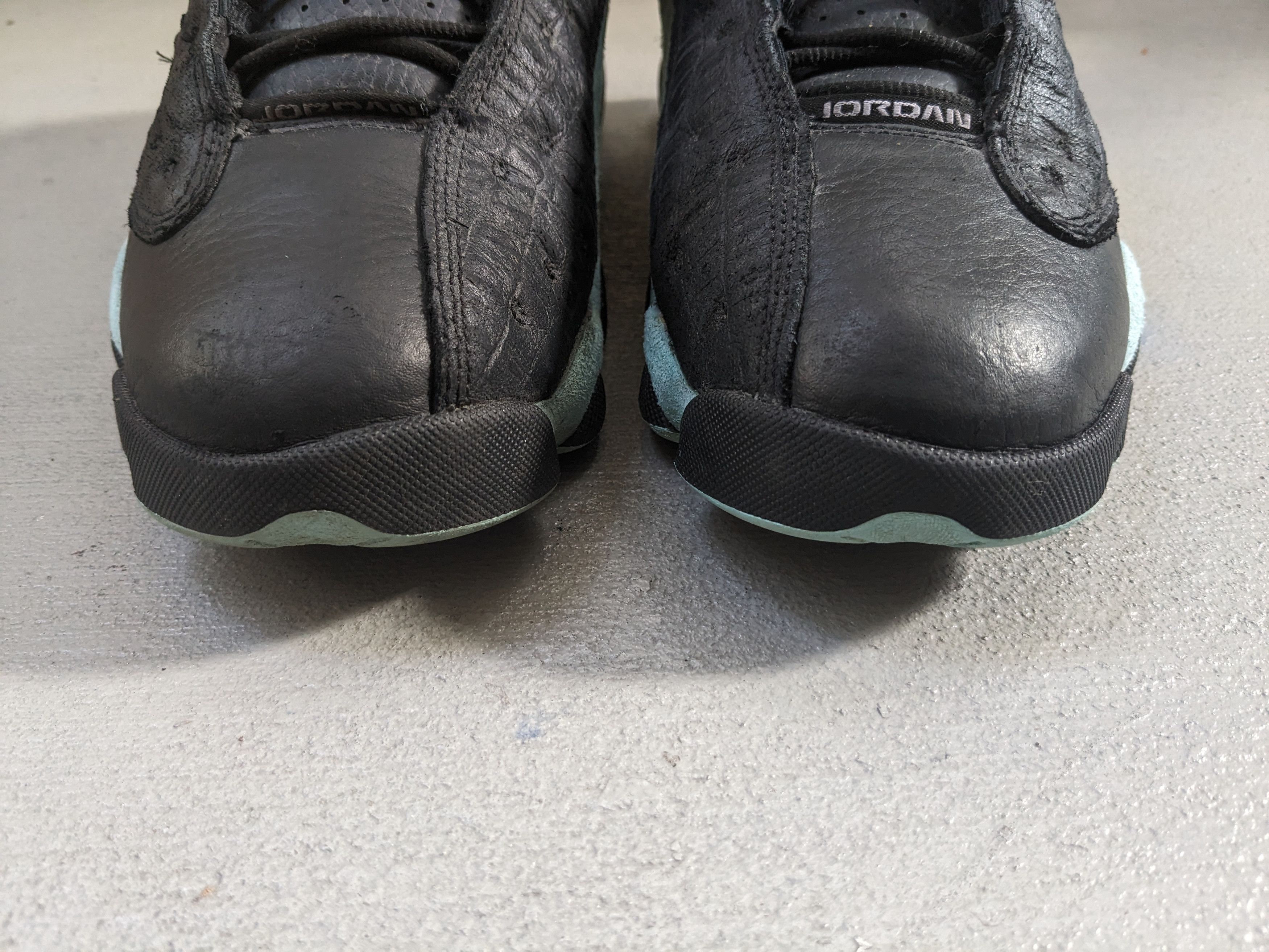 Jordan Brand Nike Air Jordan 13 Retro Black Island Green 11.5 414571-030 Size US 11.5 / EU 44-45 - 2 Thumbnail