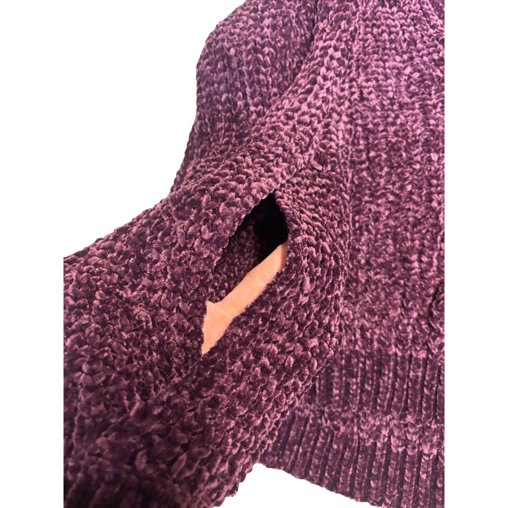 Other Marled Reunited Twisted Shoulder Chunky Junior’s Sweater, Ca Size L / US 10 / IT 46 - 11 Thumbnail
