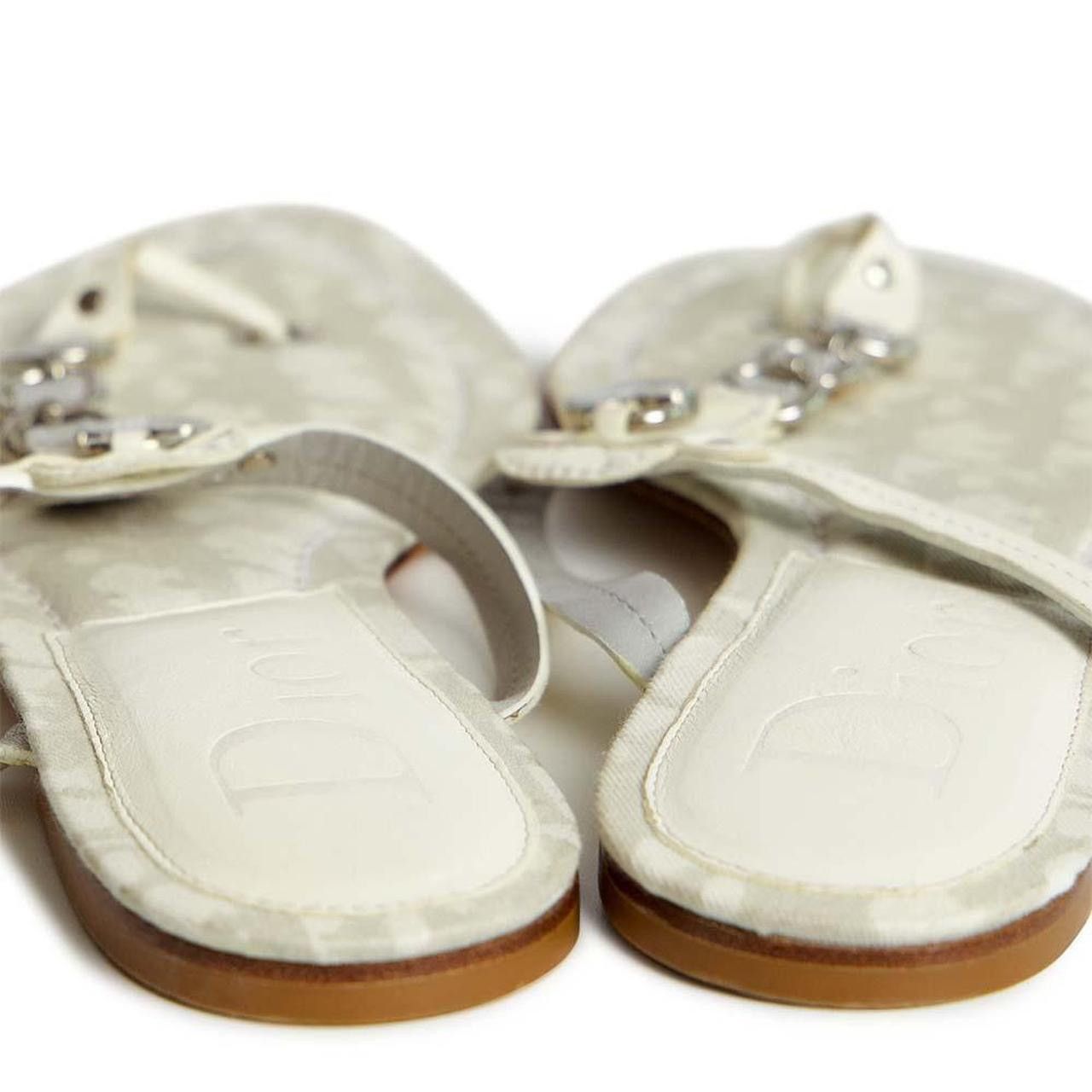 Dior ANTIQUE MONOGRAM SANDALS Size US 10 / IT 40 - 4 Thumbnail