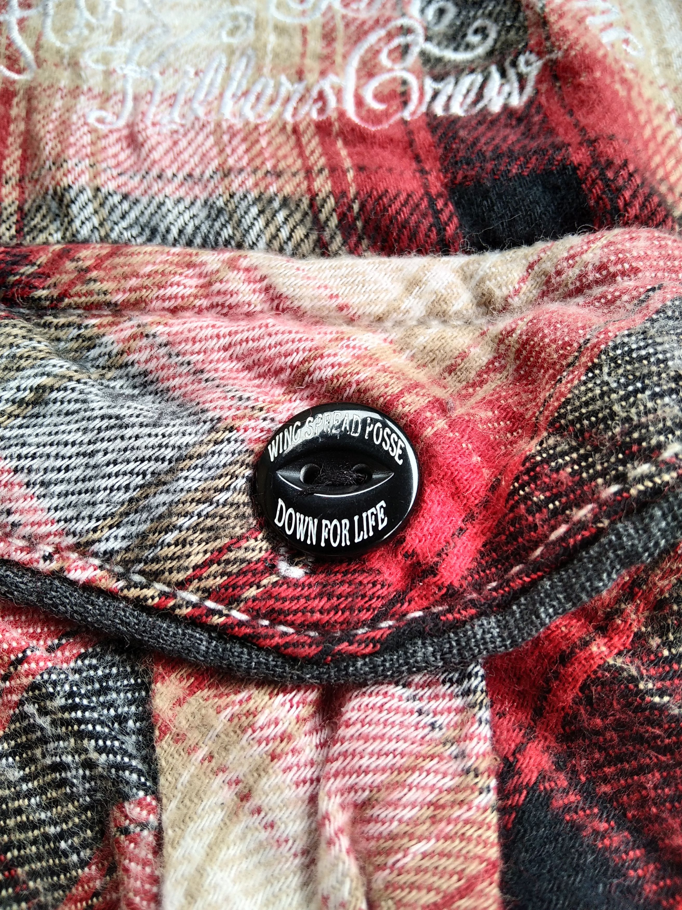 If Six Was Nine × Japanese Brand × Le Grande Bleu (L.G.B.) Wing Spread Plaid Flannel Hoodie Shirt LGB Style Size US M / EU 48-50 / 2 - 6 Thumbnail