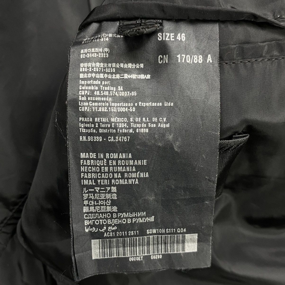 Prada Single Breasted Nylon Blazer Size 46L - 5 Thumbnail