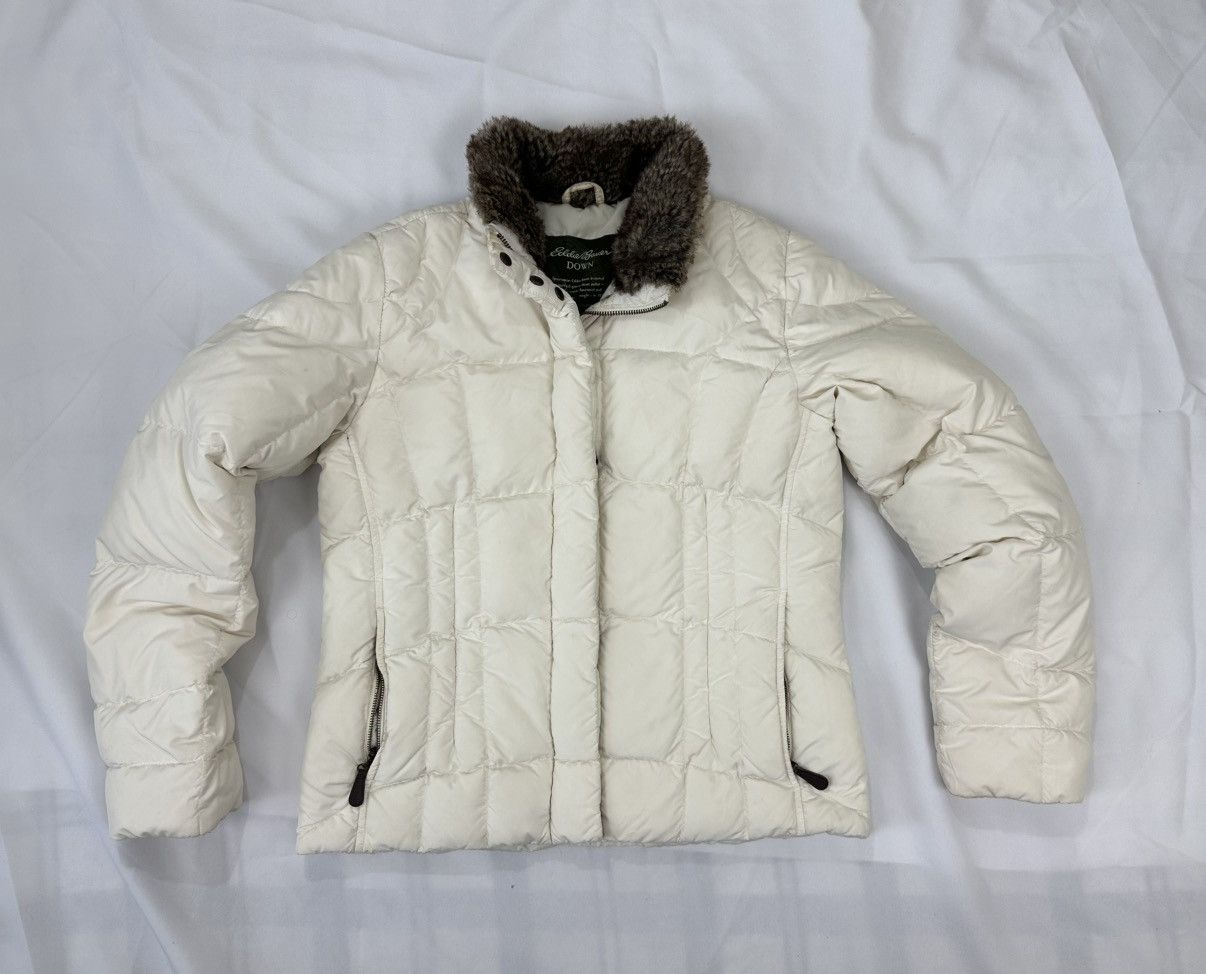 Eddie Bauer Vintage Women’s Eddie Bauer Down Jacket With Fur Size S Size S / US 4 / IT 40 - 1 Thumbnail