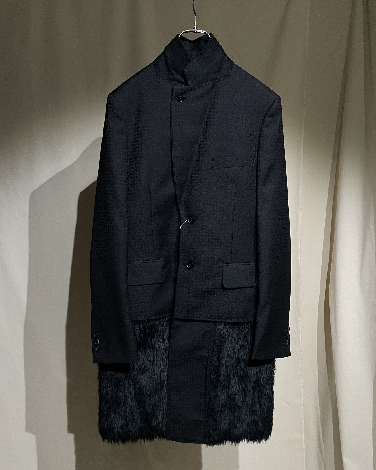 Comme des Garcons Homme Plus A/W2023 CdG HOMME PLUS - Faux Fur Paneled Tailored Jacket Size US S / EU 44-46 / 1 - 12 Thumbnail