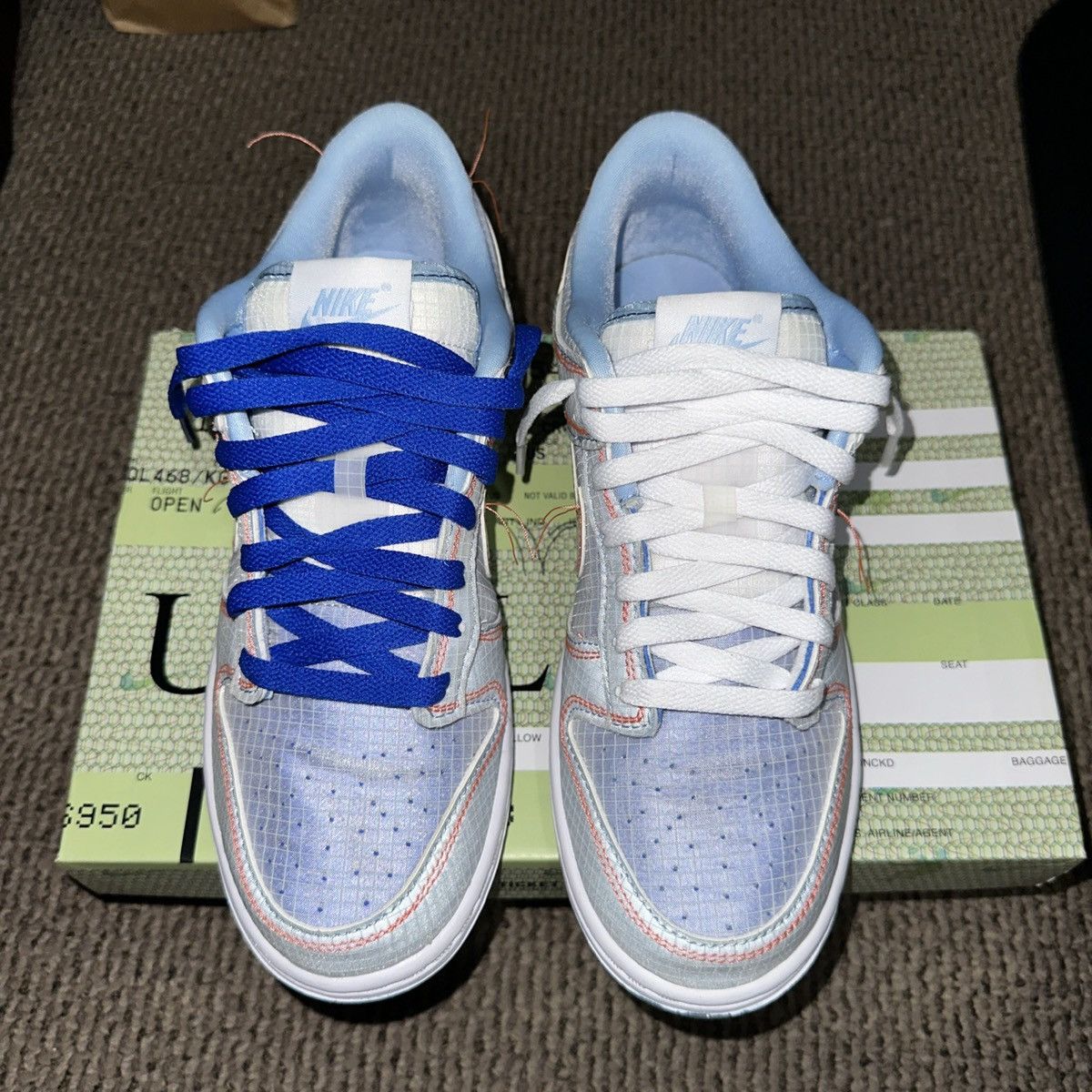 Nike × Union LA Nike Dunk Low Union Passport Pack Argon Size US 7 / EU 40 - 5 Thumbnail