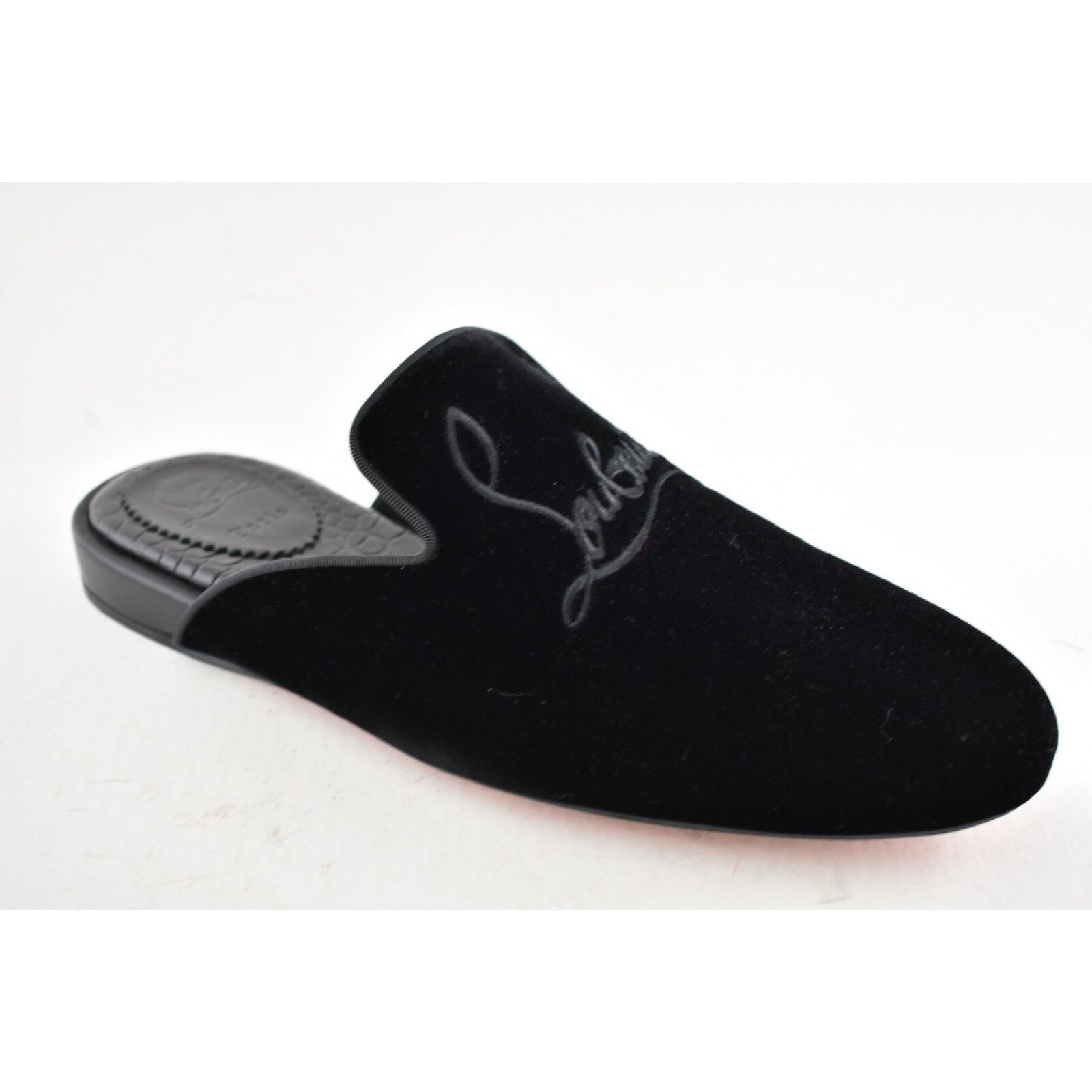 Christian Louboutin Christian Louboutin Navy Coolito Velvet Backless Loafer Size US 9 / EU 42 - 5 Thumbnail