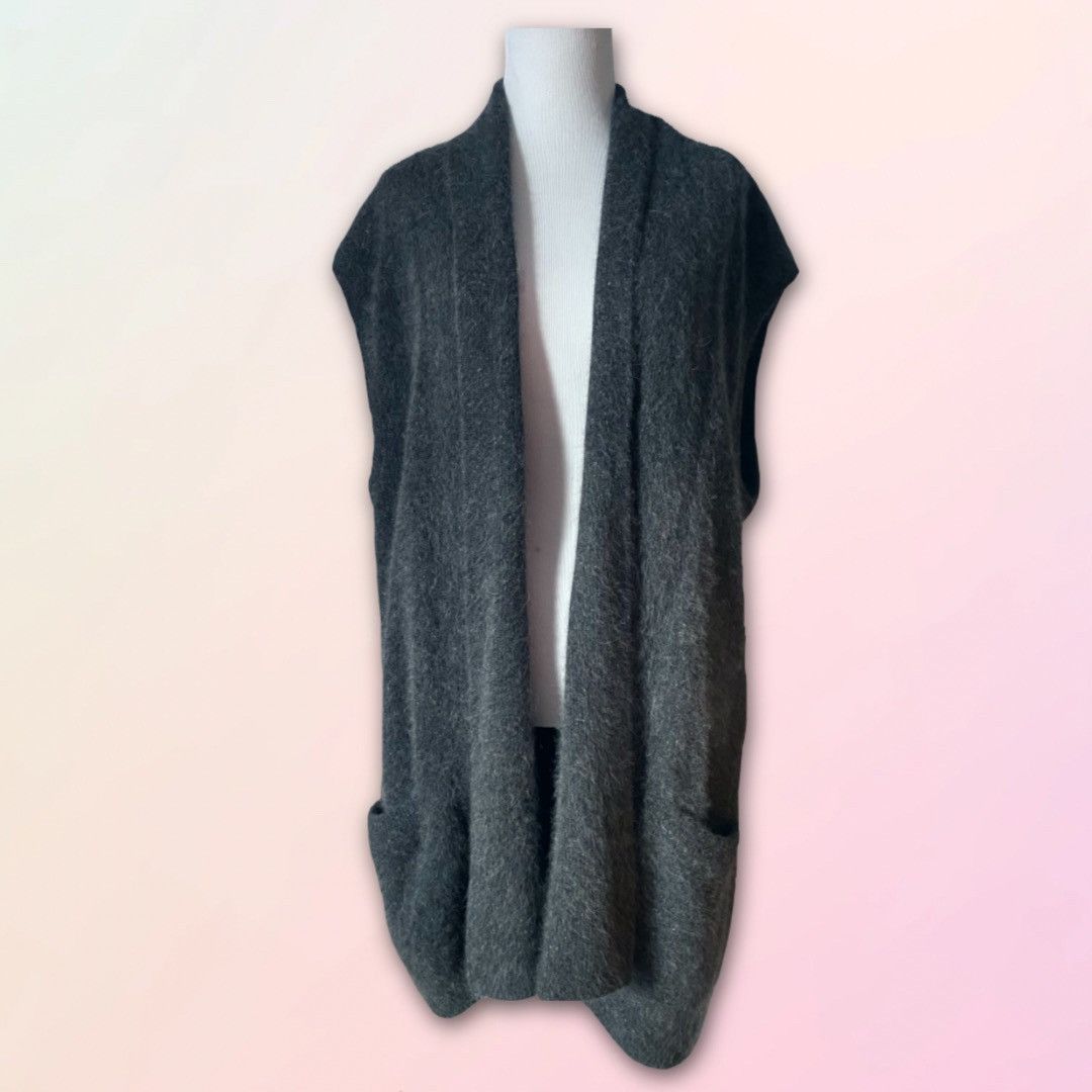 Vintage Rafella, Vintage, Charcoal, Mohair, Sleeveless Vest/Cardigan Size M / US 6-8 / IT 42-44 - 1 Thumbnail