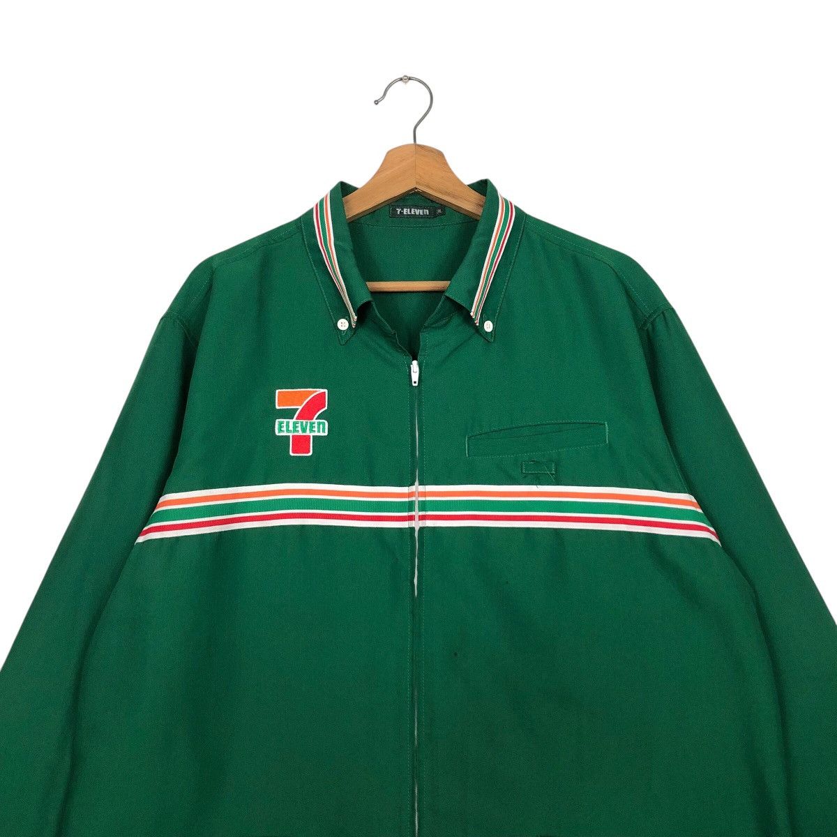 Japanese Brand 📌Vintage Worker Shirt Jacket 7-Eleven Big Logo Size US L / EU 52-54 / 3 - 4 Thumbnail