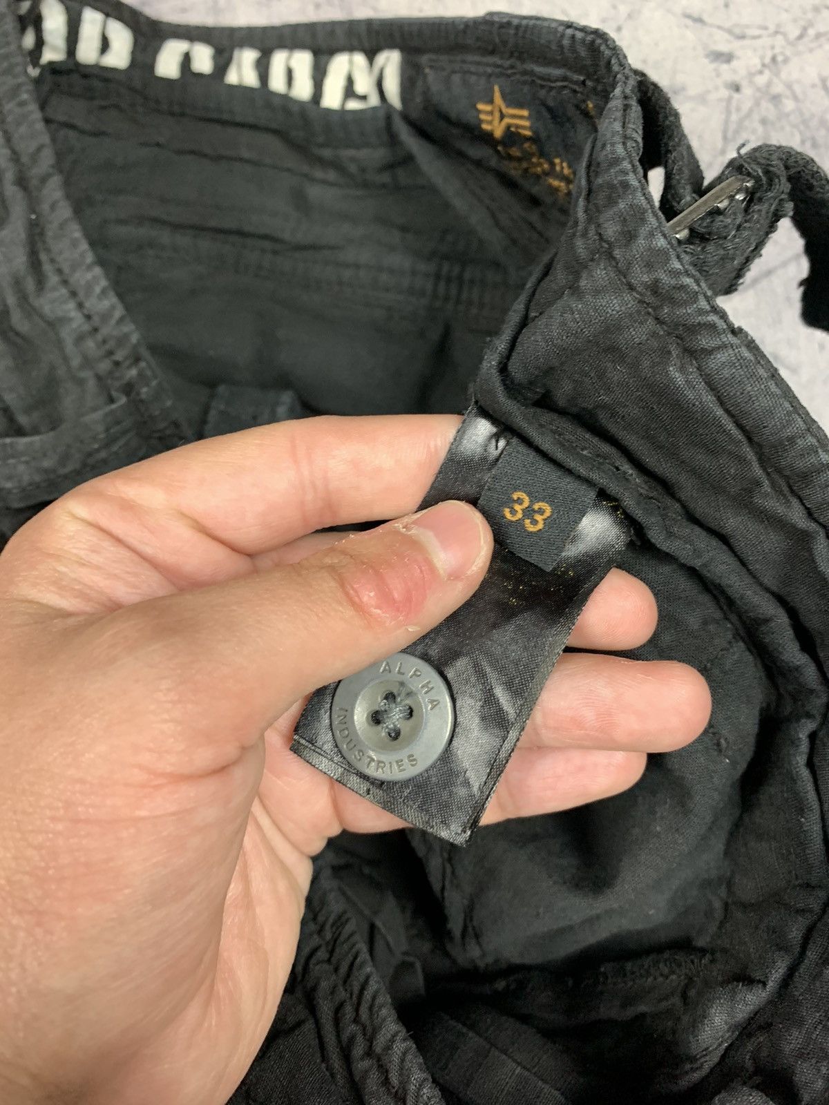 Alpha Industries × Vintage Vintage Alpha Industries Tactical Bondage Cargo Pants Y2K Size US 33 - 7 Thumbnail