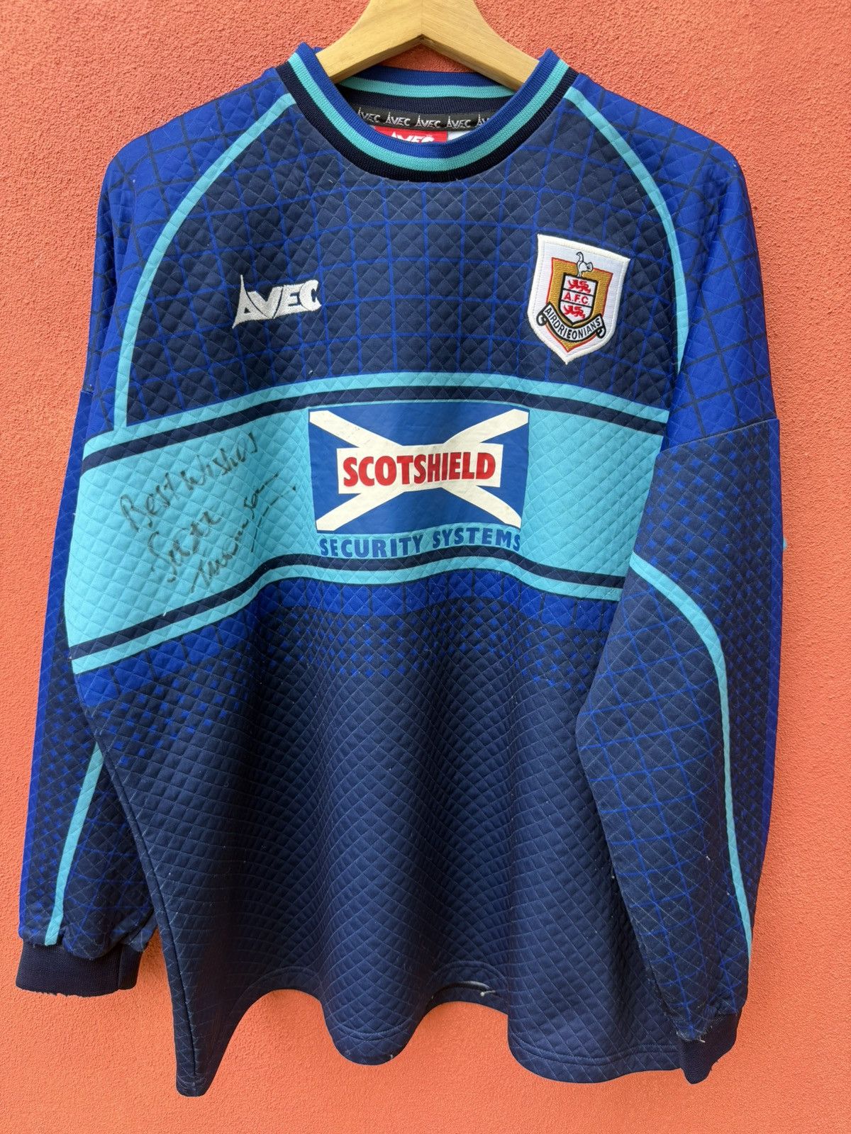 Matchworn Airdrieonians FC Goalkeeper