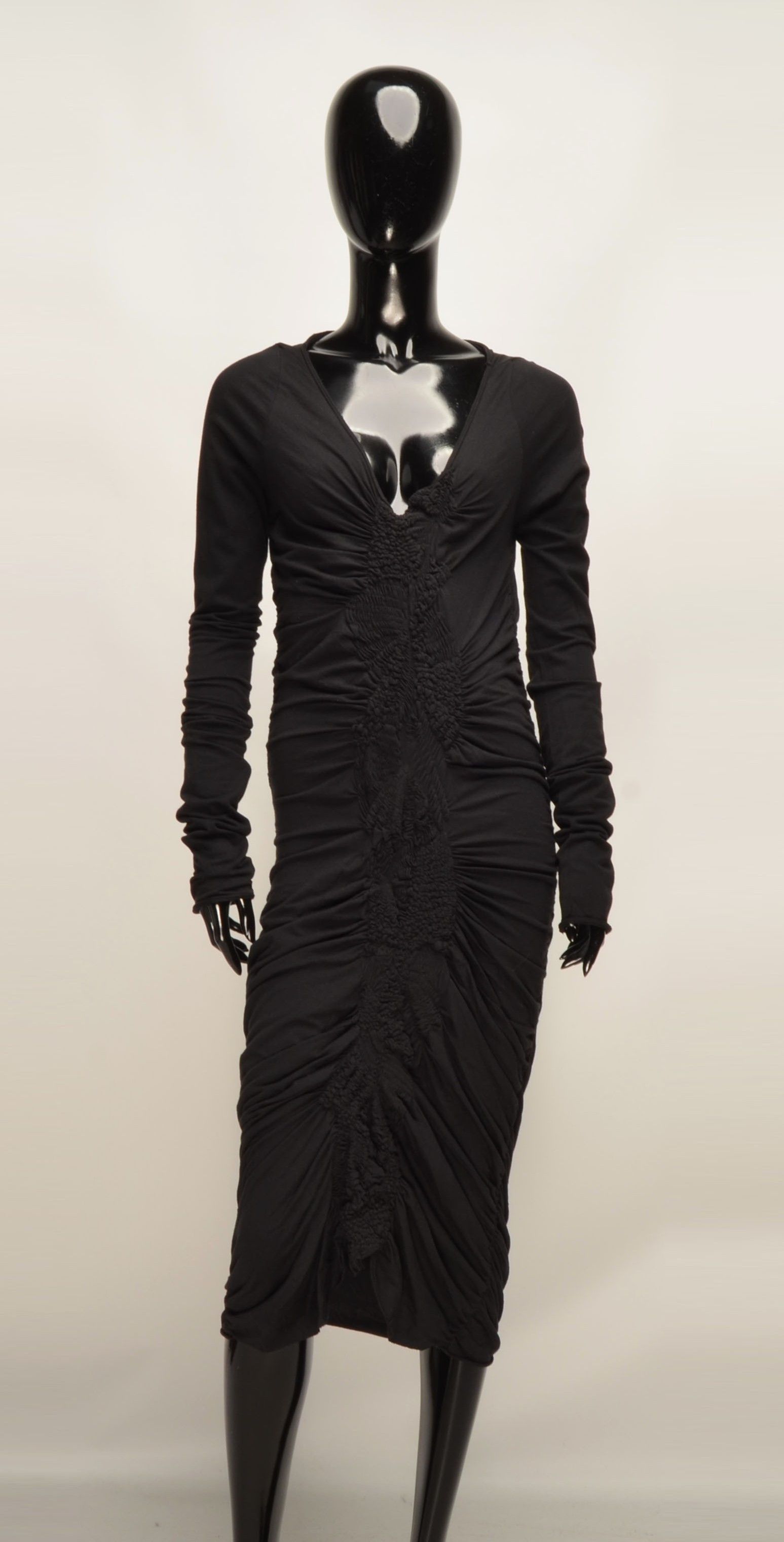 Allsaints Allsaints Avant-garde Ruched Bodycon Midi Dress Size M / US 6-8 / IT 42-44 - 1 Thumbnail