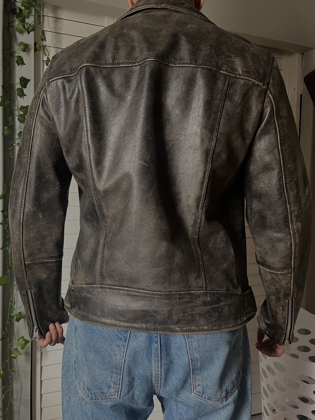 Allsaints All Saints Hank Leather biker jacket Size US M / EU 48-50 / 2 - 5 Thumbnail
