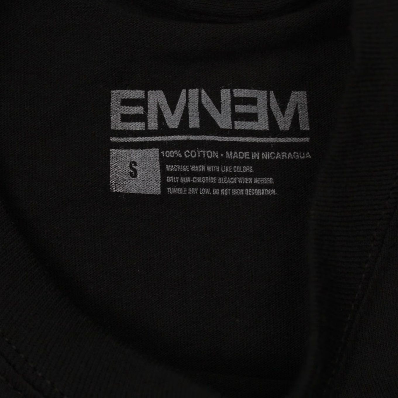 Vintage Eminem Shirt Mens Small Black 100% Cotton Long Sleeve Pullover Shirt Morior Invictus Hip Hop Graphic Print Size US S / EU 44-46 / 1 - 7 Thumbnail