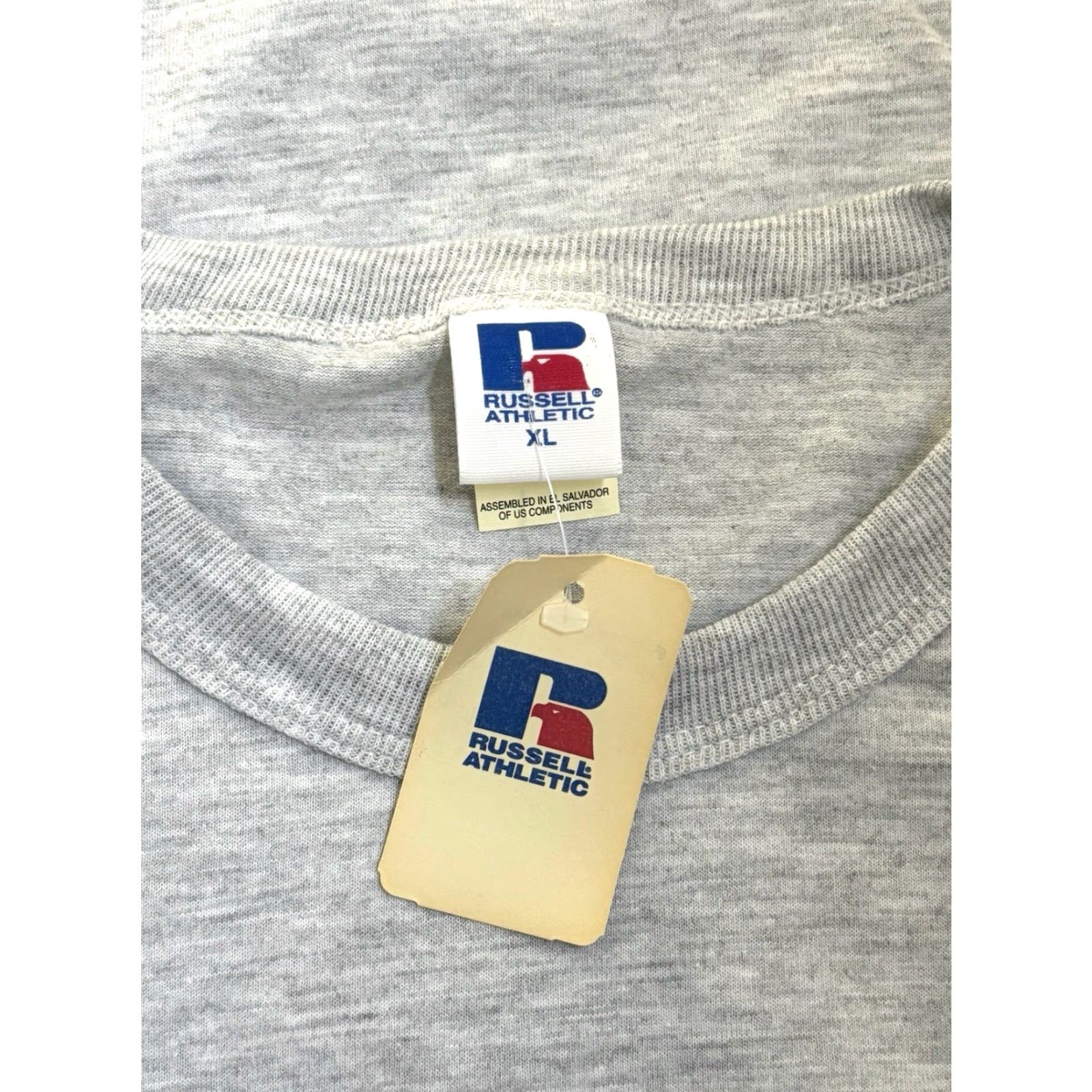 Russell Athletic VINTAGE Russell Athletic Crewneck T-Shirt Mens XL Deadstock NWT 90s Gray Cotton Blend 90s For the Long Run Mens Regular XL Shirt Size US XL / EU 56 / 4 - 2 Thumbnail
