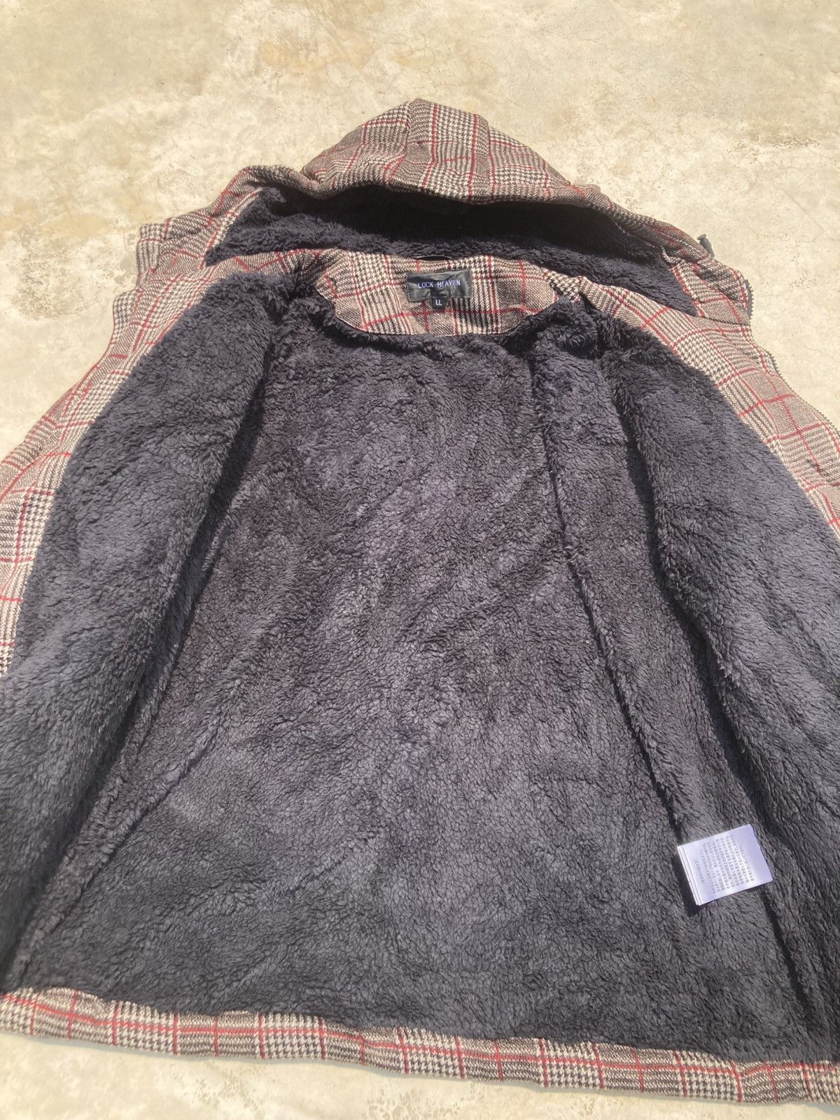 Japanese Brand Lock Heaven Plaid Fleece Lined Tartan Utility Jacket Size US L / EU 52-54 / 3 - 6 Thumbnail