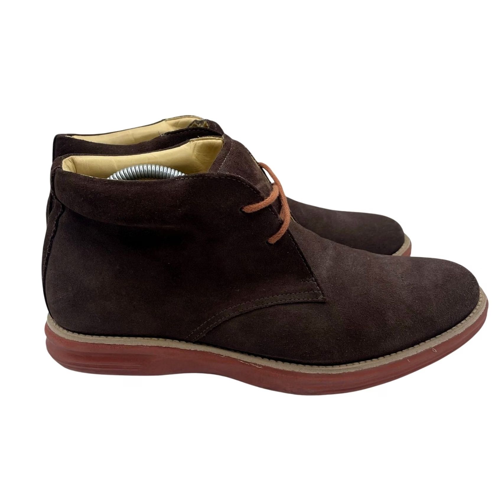 Martin Dingman Countrywear Chukka Boots Suede Brown Red Sole 