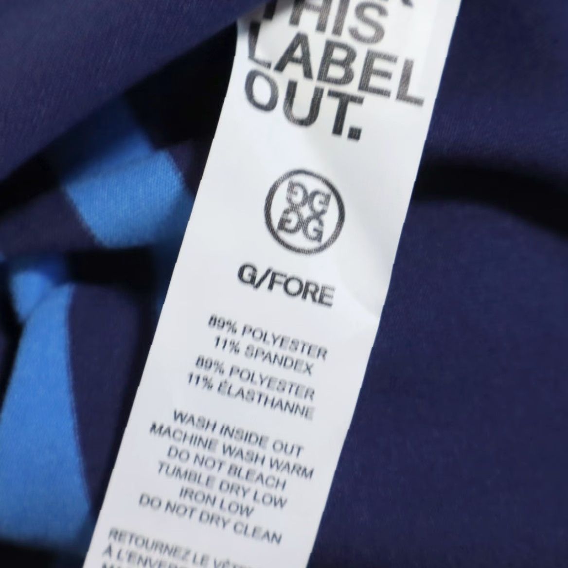 G/FORE G/Fore Offset Stripe 1/4 Zip Pullover High Stretch Blueprint Men's S Shirt Size US S / EU 44-46 / 1 - 7 Thumbnail