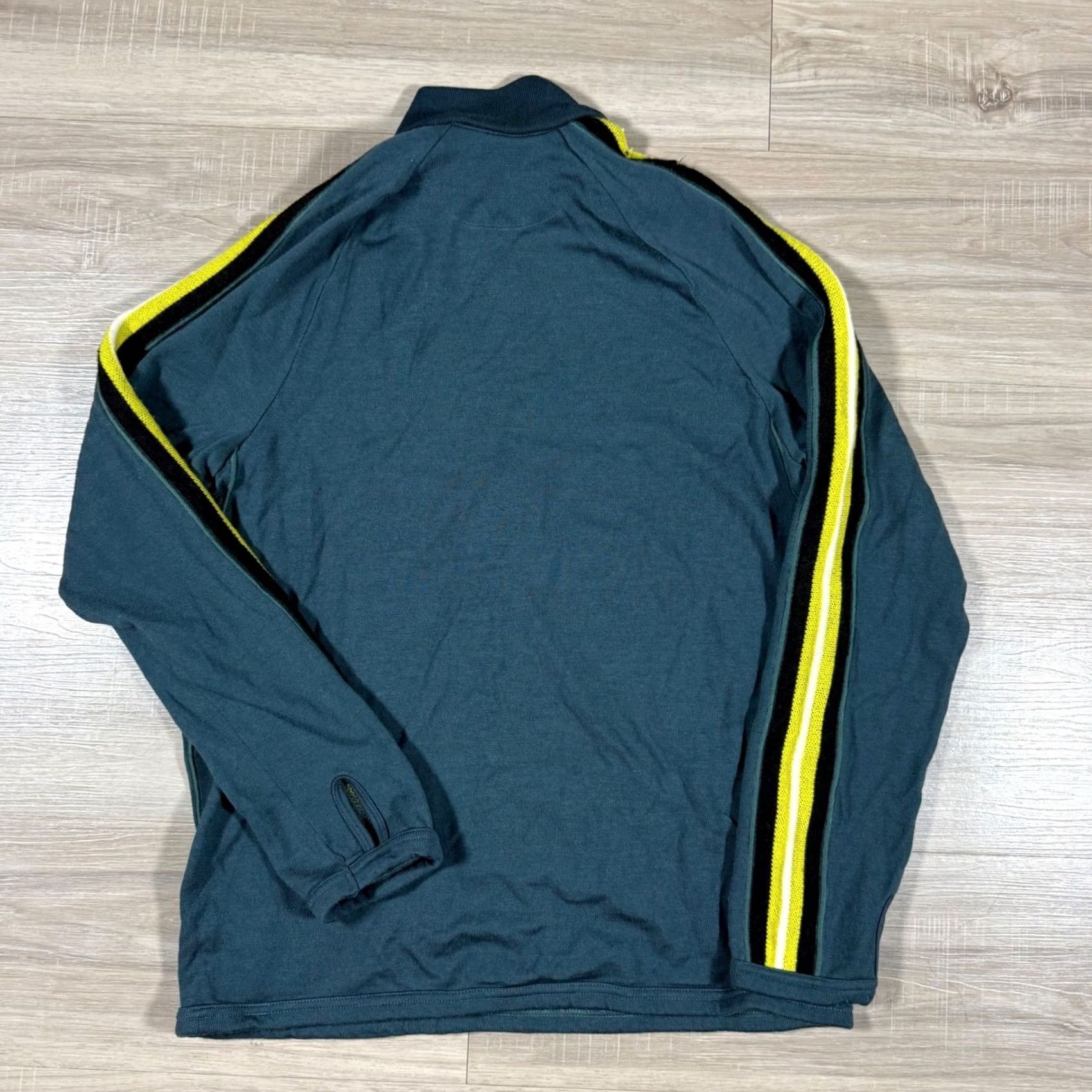 Icebreaker Icebreaker Merino Wool Coronet Zip Neck Sweater Striped Men's Size M Size US M / EU 48-50 / 2 - 2 Thumbnail