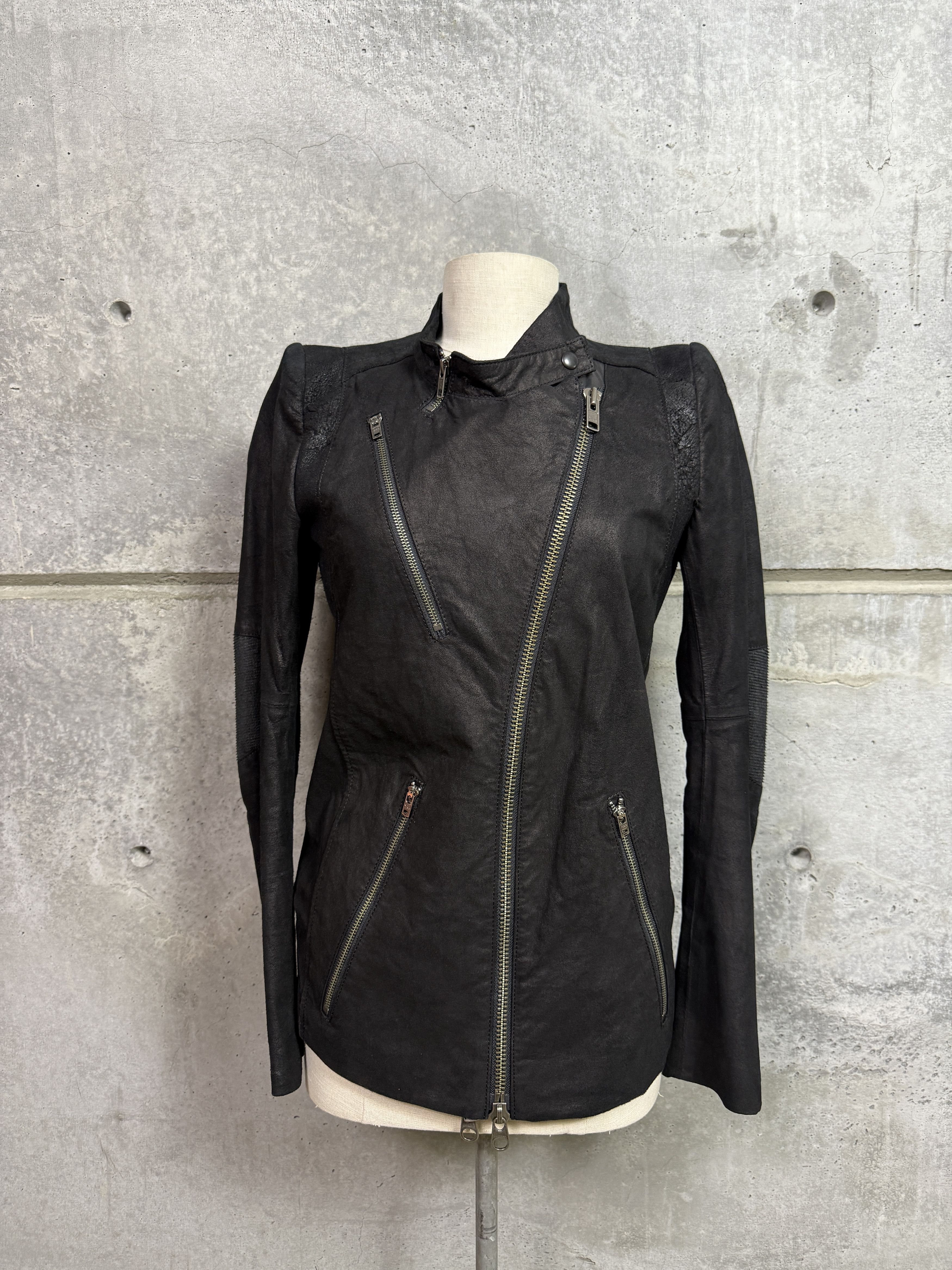 If Six Was Nine If Six Was Nine Kangaroo Frankenstein Leather Biker Jacket Size M / US 6-8 / IT 42-44 - 6 Thumbnail