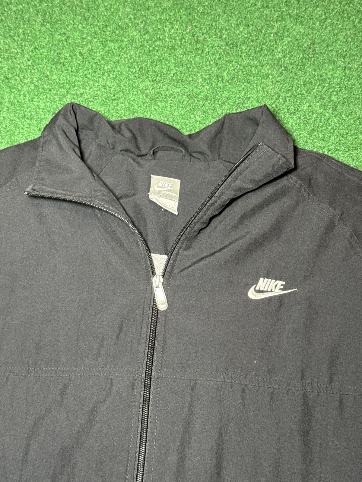 Nike Vintage Y2K Nike Black XL Oversized Windbreaker Jacket Size US XL / EU 56 / 4 - 2 Thumbnail