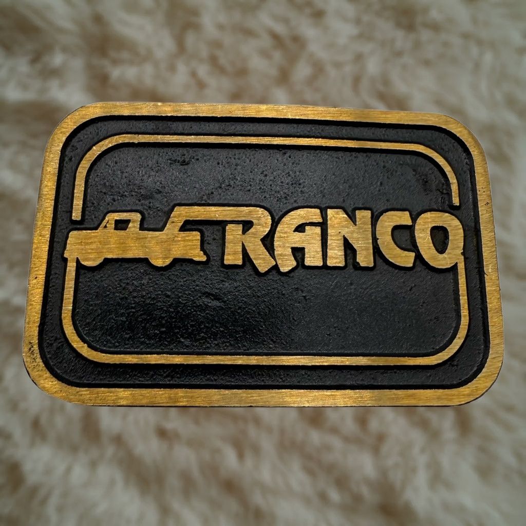 Vintage Vintage Ranco Custom Dump Trailers Promo Belt Buckle Trucker Brass Dyna Size ONE SIZE - 1 Thumbnail