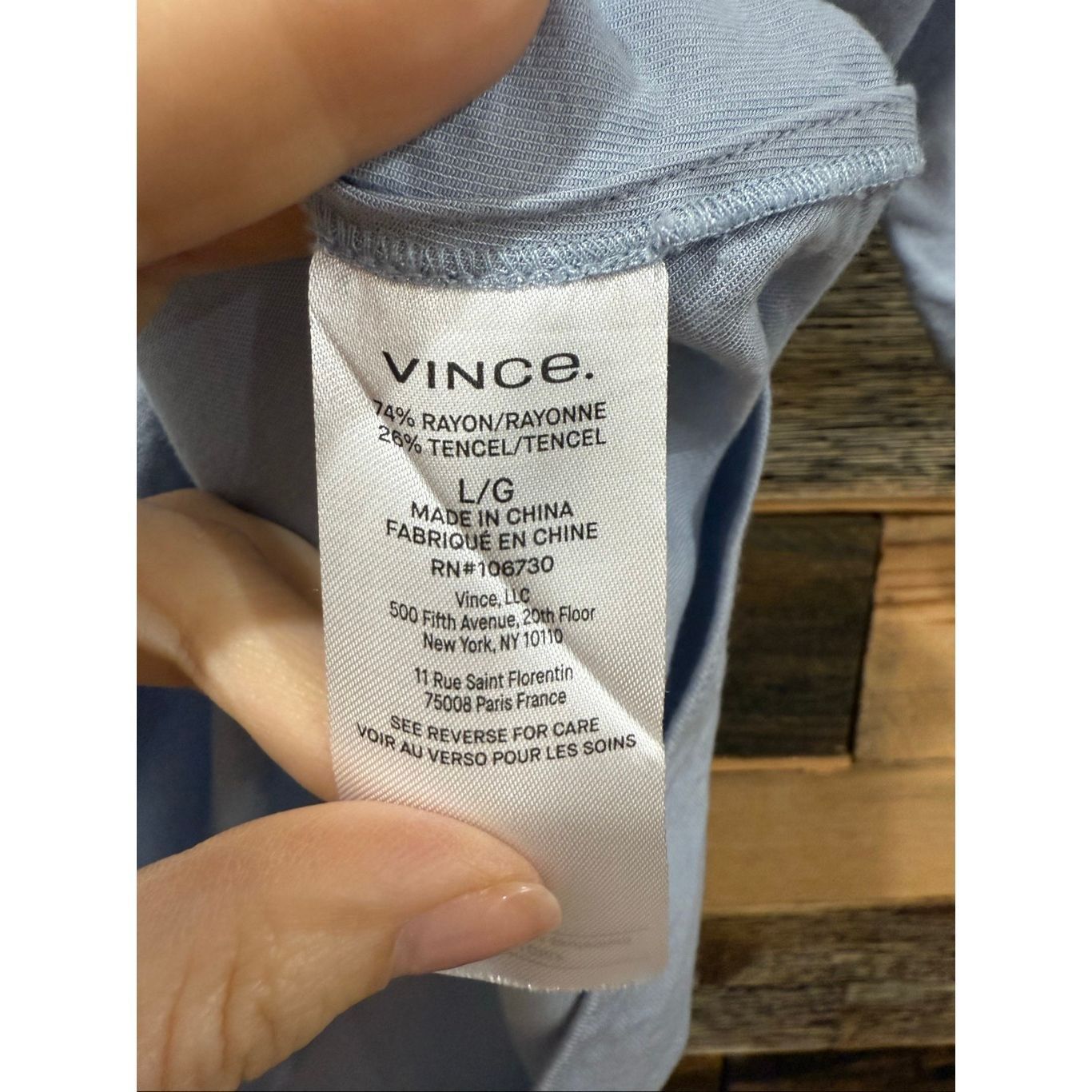 Vince VINCE Boxy Cowlneck Top sz Large Size L / US 10 / IT 46 - 5 Thumbnail