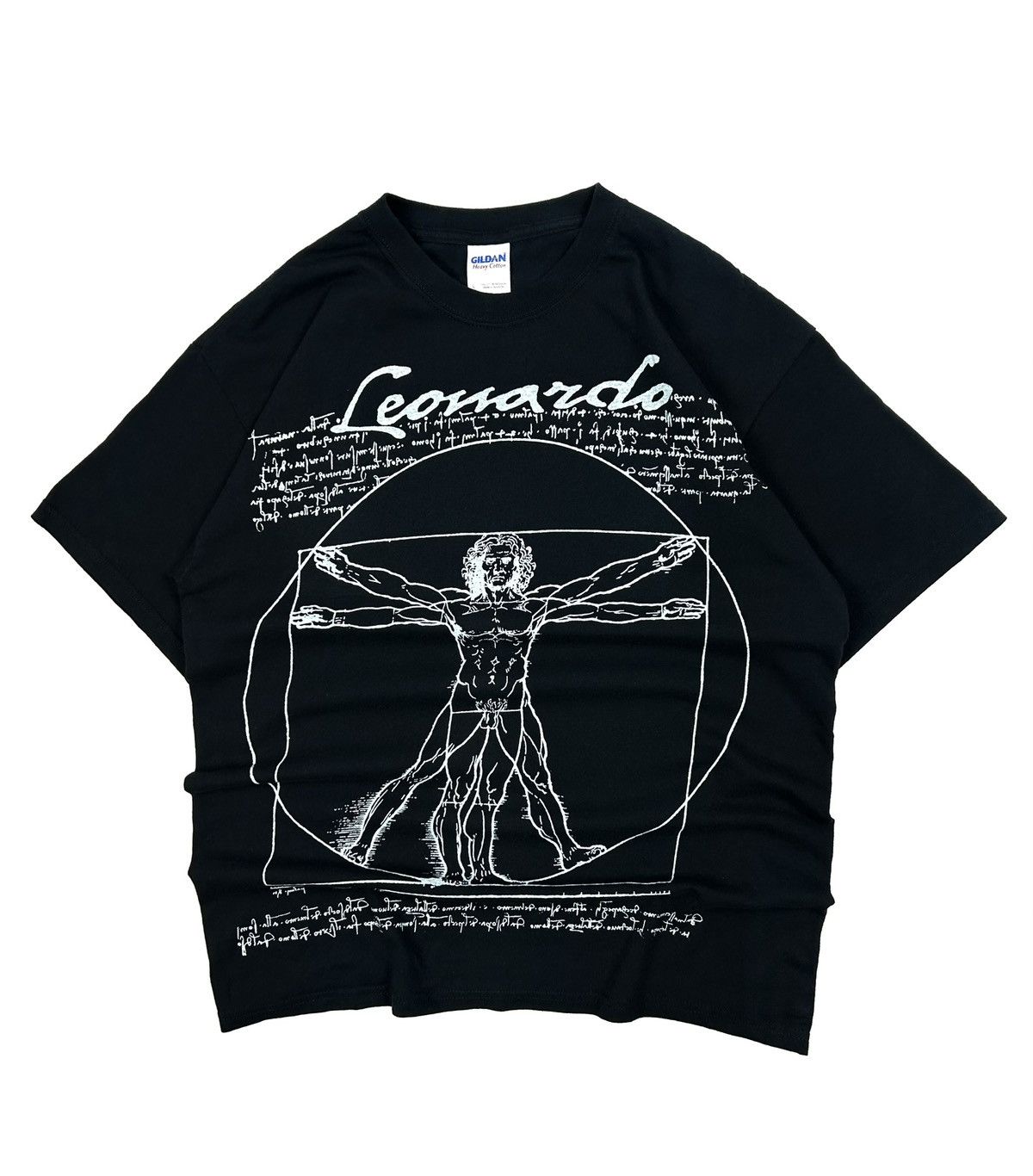 Gildan Vintage The Vitruvian Man Leonardo Da Vinci Tee Graphic aAt Size US L / EU 52-54 / 3 - 1 Thumbnail